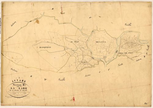 La Lare. - Plan de section, B3