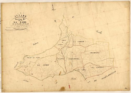 La Lare. - Plan de section, B4
