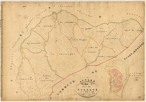 Le Village. - Plan de section, C1