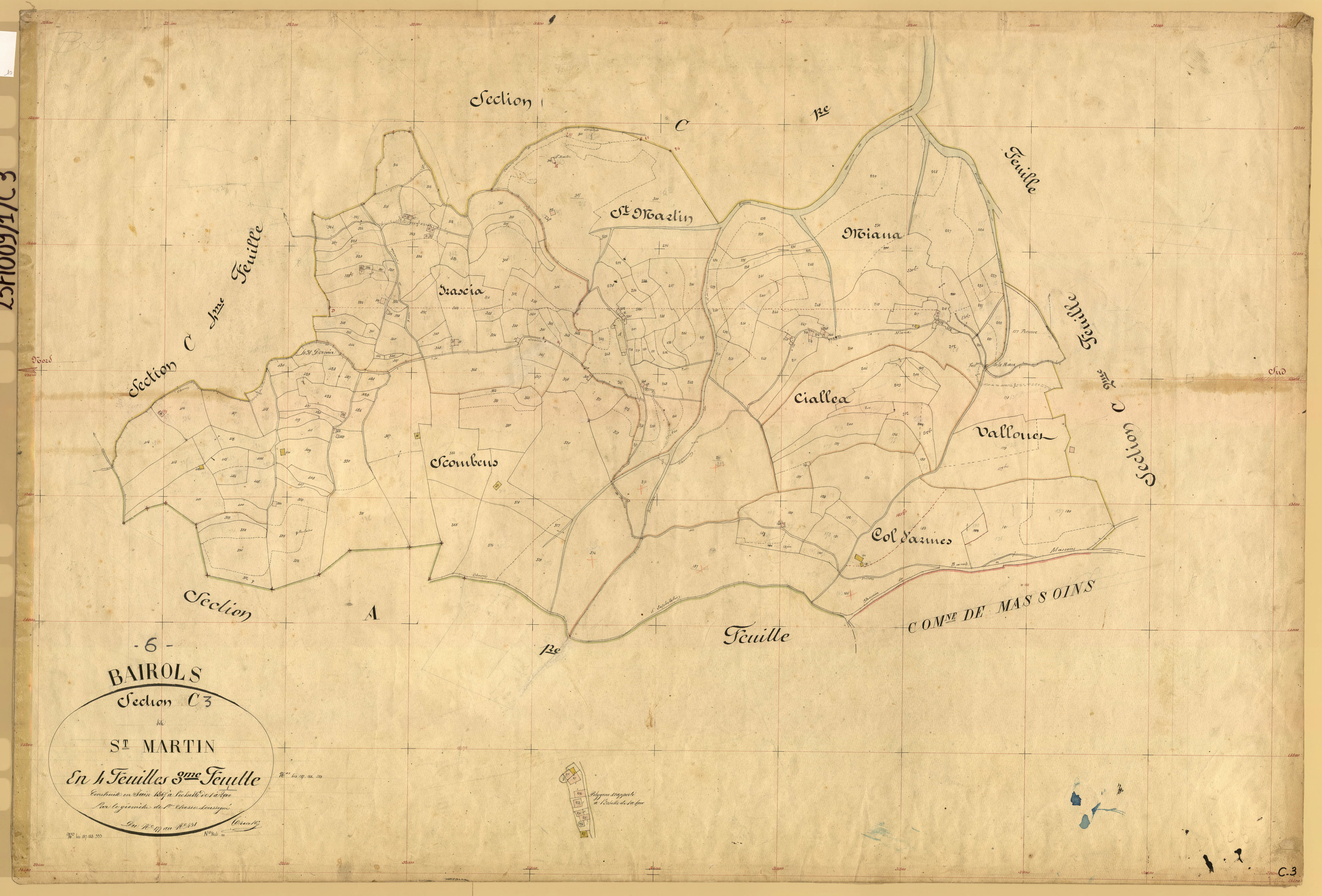 Saint-Martin. - Plan de section, C3
