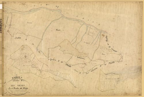 Les Vignes. - Plan de section, B1