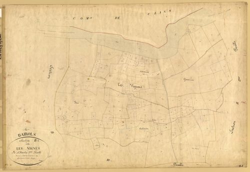 Les Vignes. - Plan de section, B2