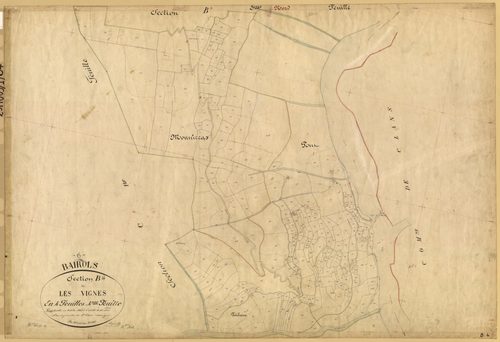 Les Vignes. - Plan de section, B4