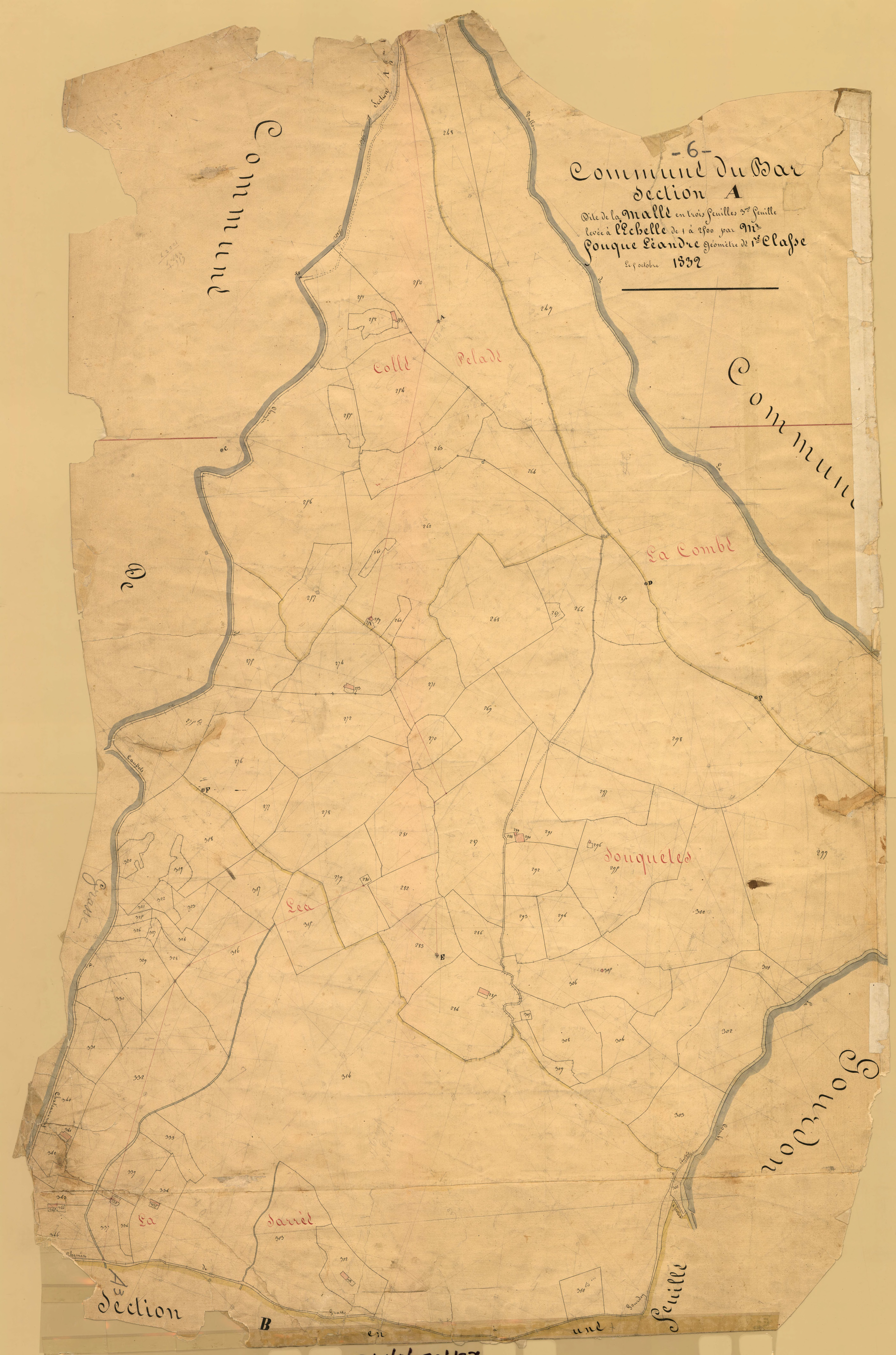 La Malle. - Plan de section, A3