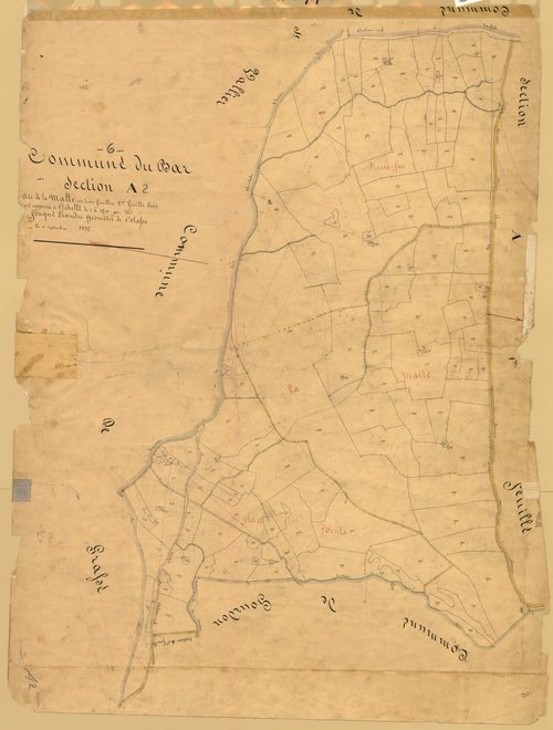 La Malle. - Plan de section, A2