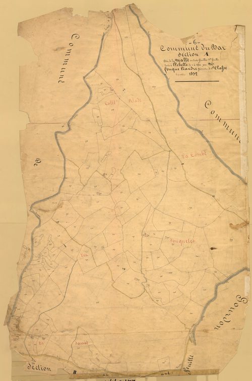 La Malle. - Plan de section, A3