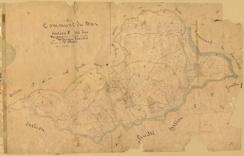 Les Vergers. - Plan de section, E