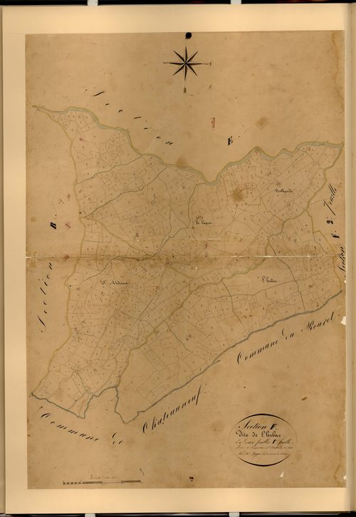 L'Hubac et le Laquet. - Plan de section, F1