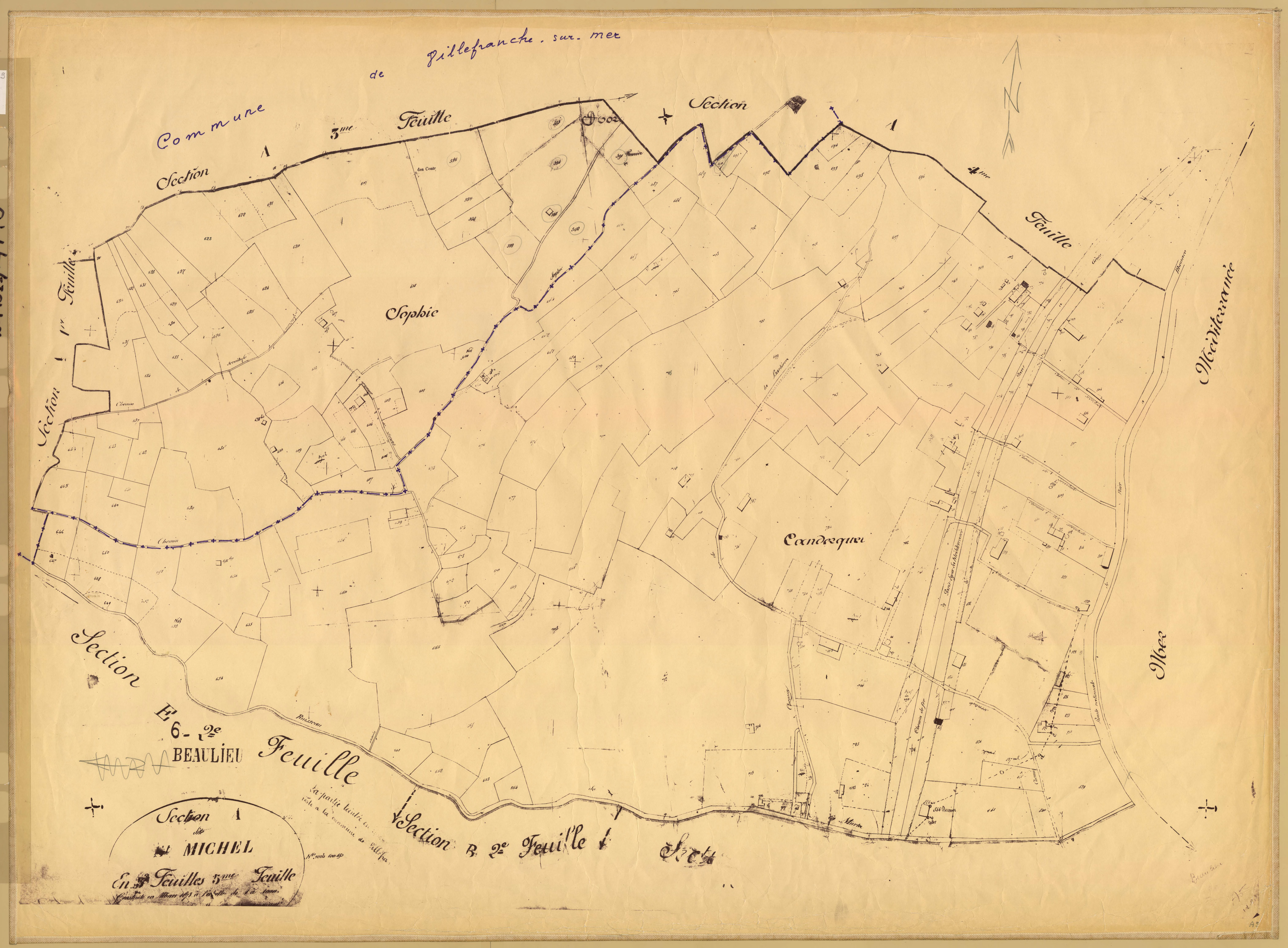 Saint-Michel. - Plan de section, A5