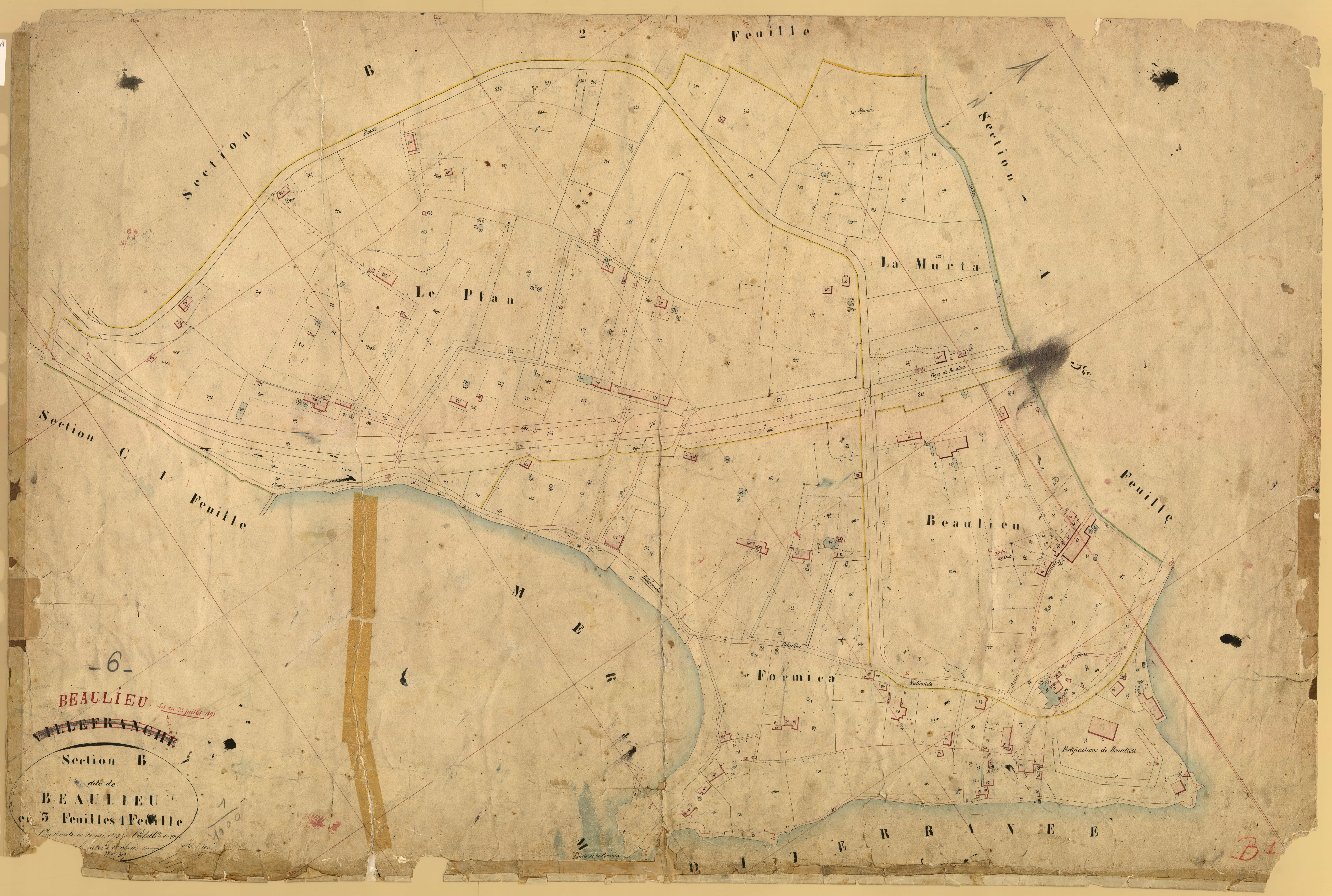 Beaulieu. - Plan de section, B1