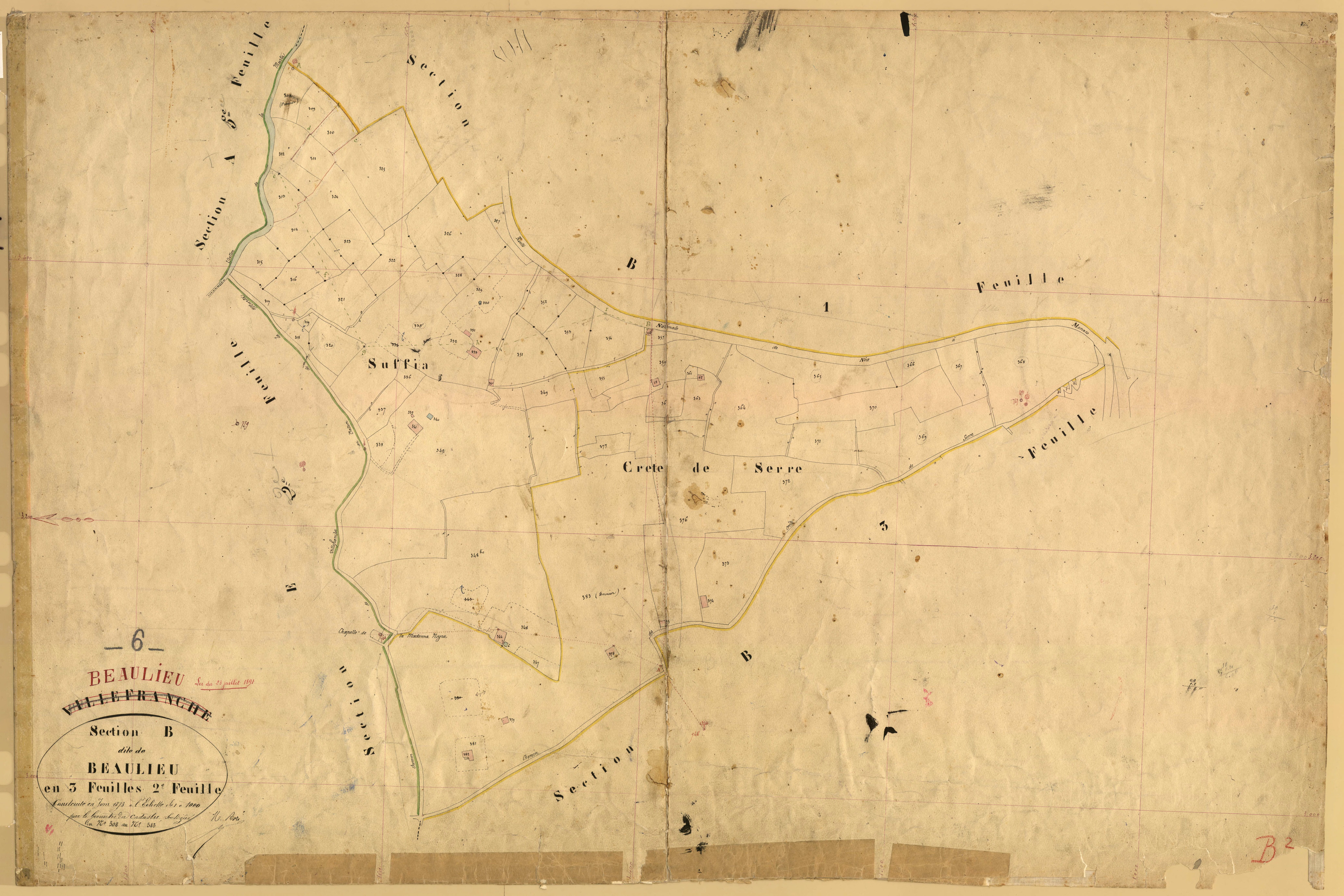 Beaulieu. - Plan de section, B2