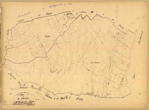 Saint-Michel. - Plan de section, A5