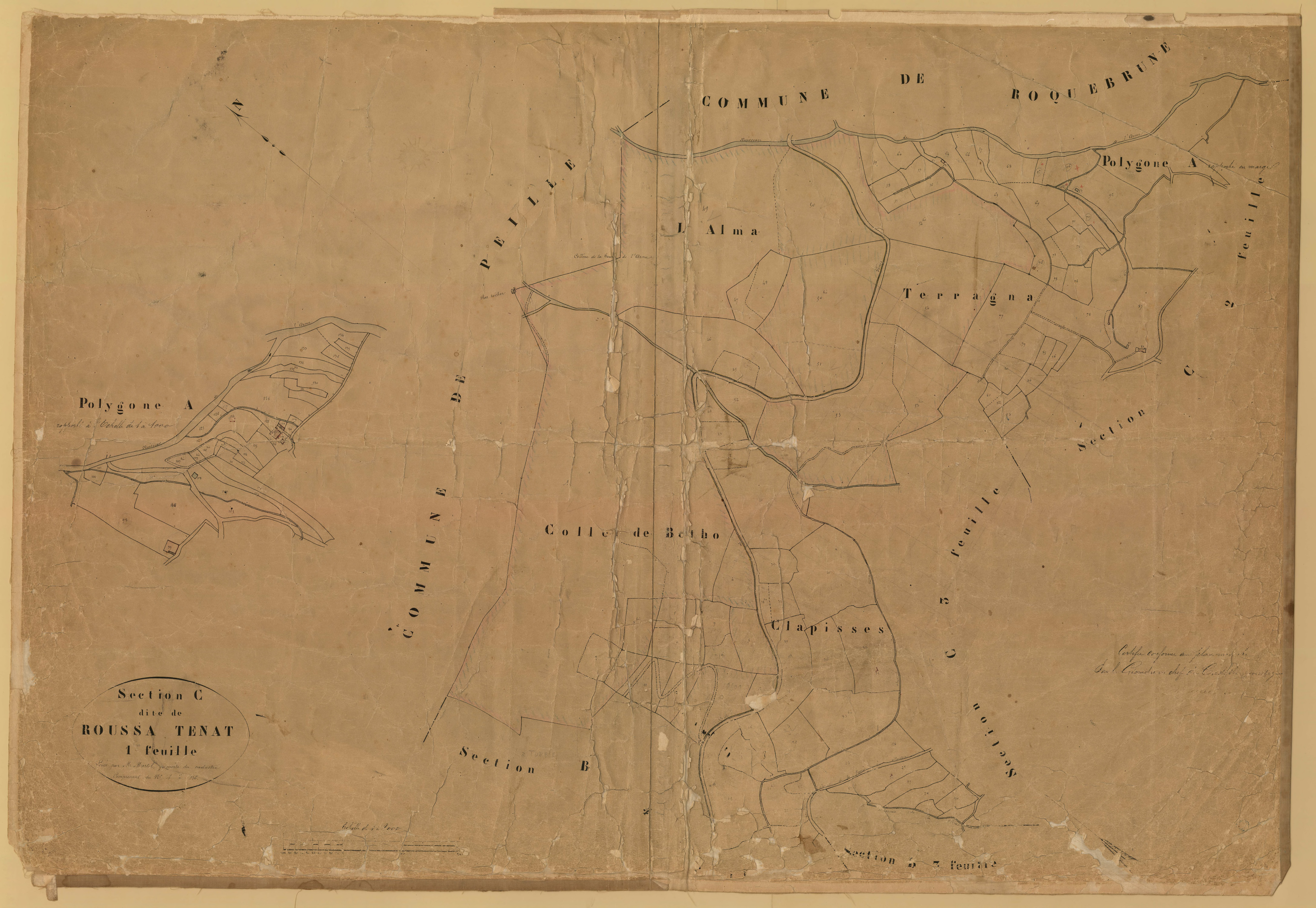 Roussa Tenat. - Plan de section, C1