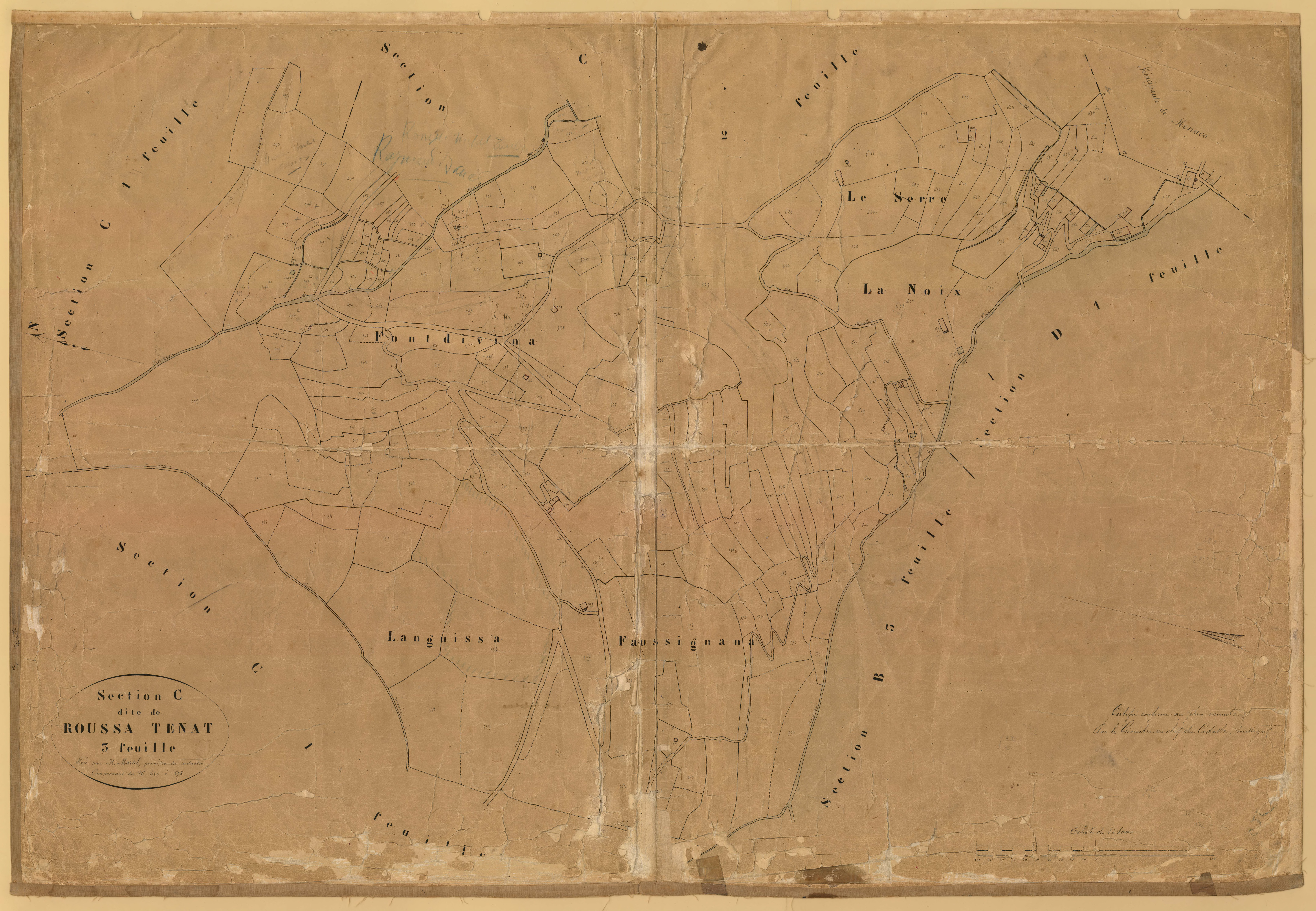 Roussa Tenat. - Plan de section, C3