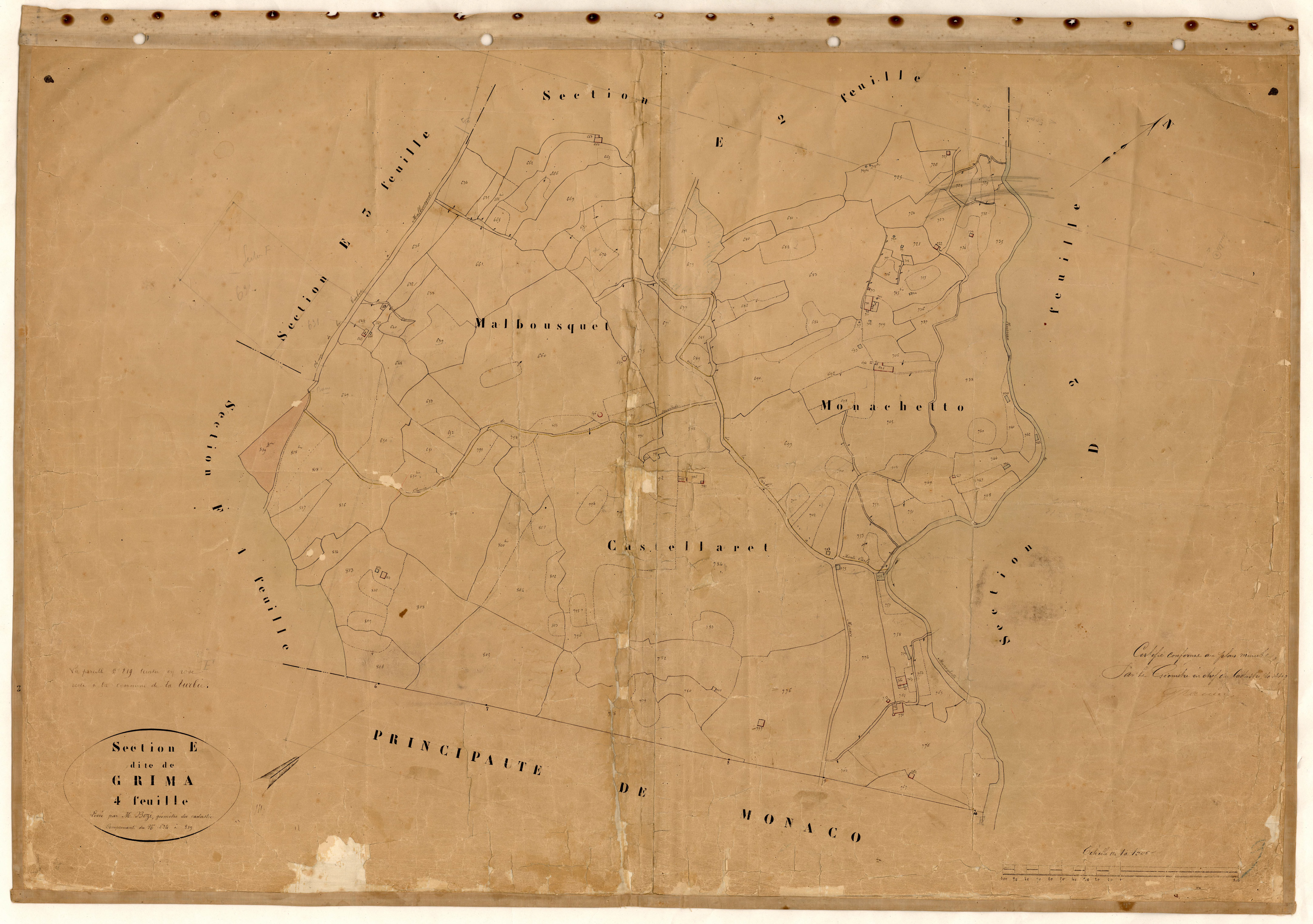 Grima. - Plan de section, E4
