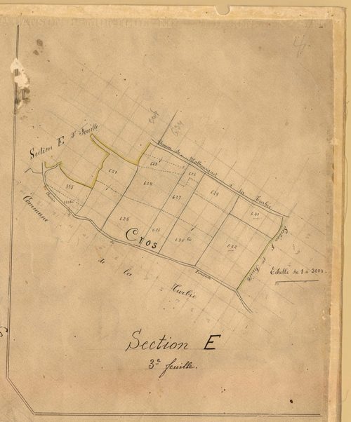 Grima. - Plan de section, E3