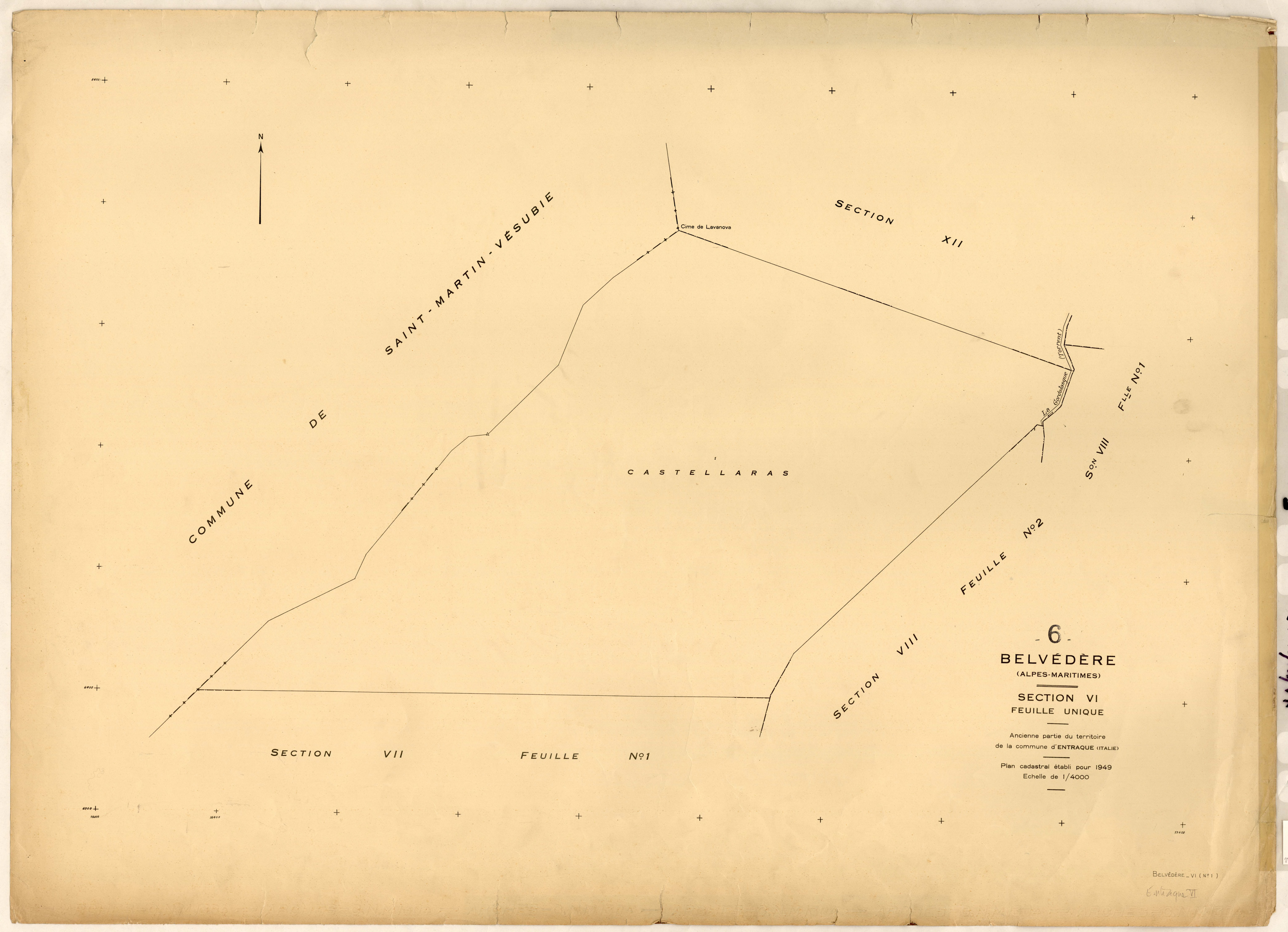 Plan de section, VI