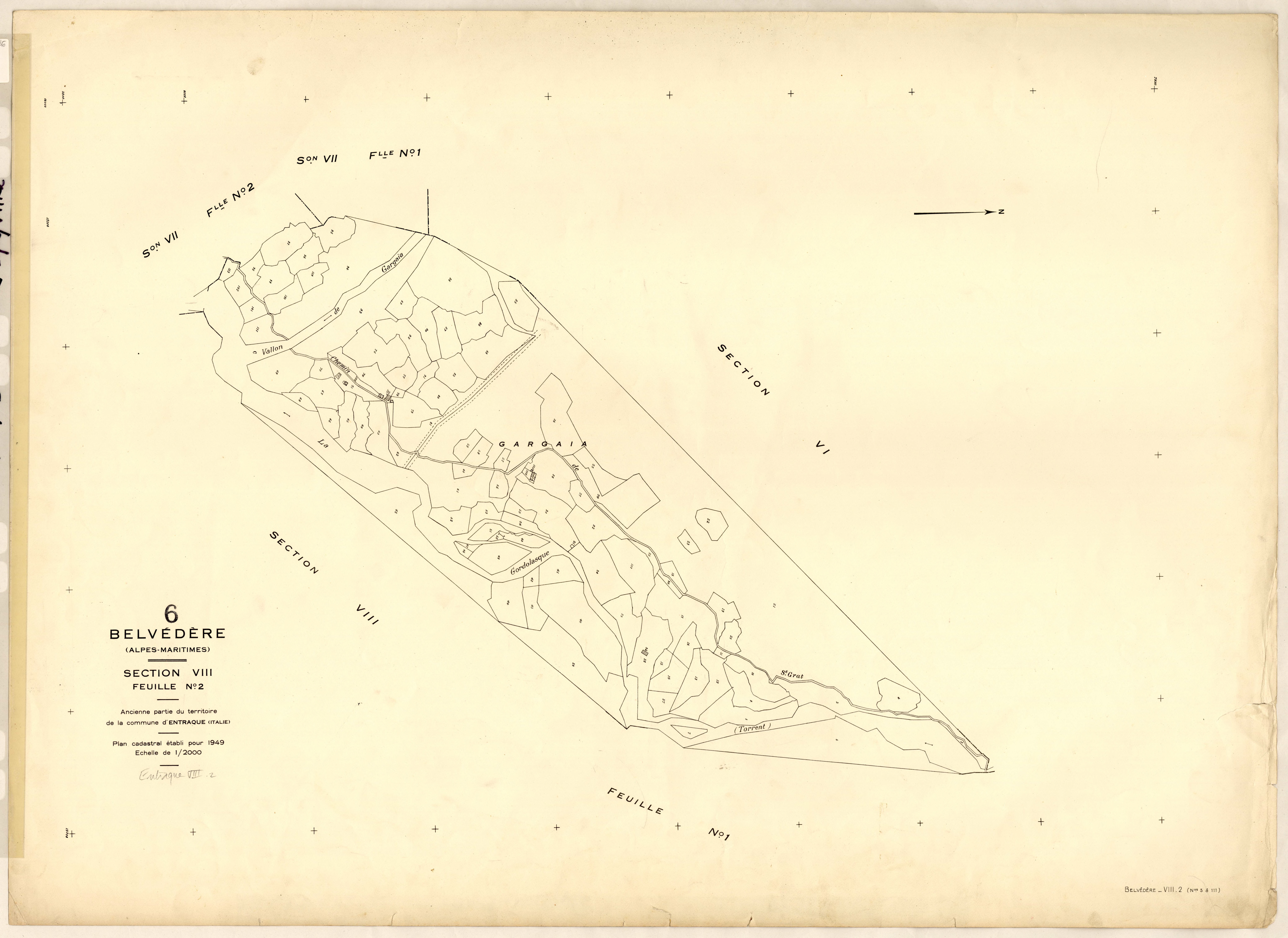 Plan de section, VIII2
