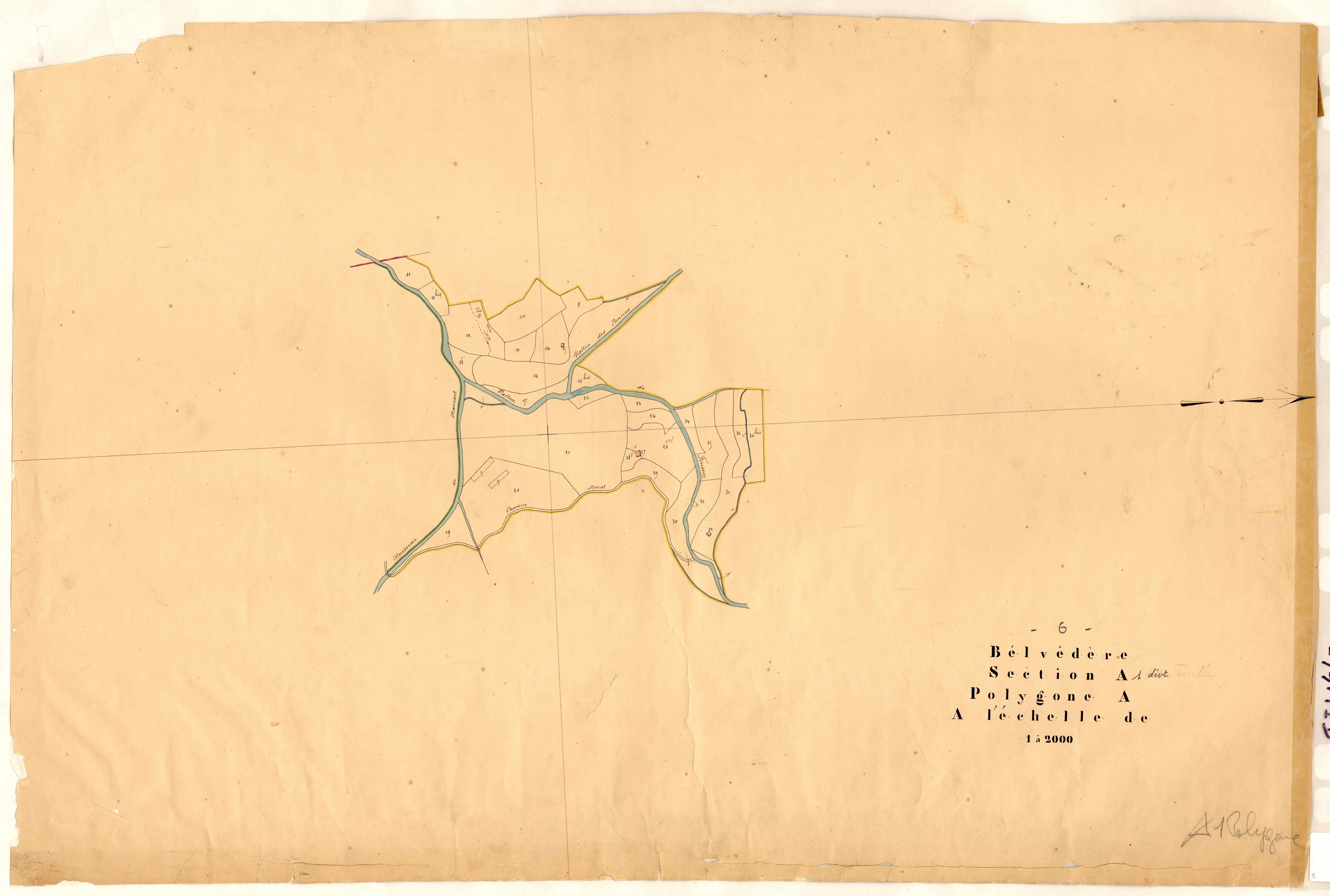 Férisson (développement). - Plan de section, A1(d)