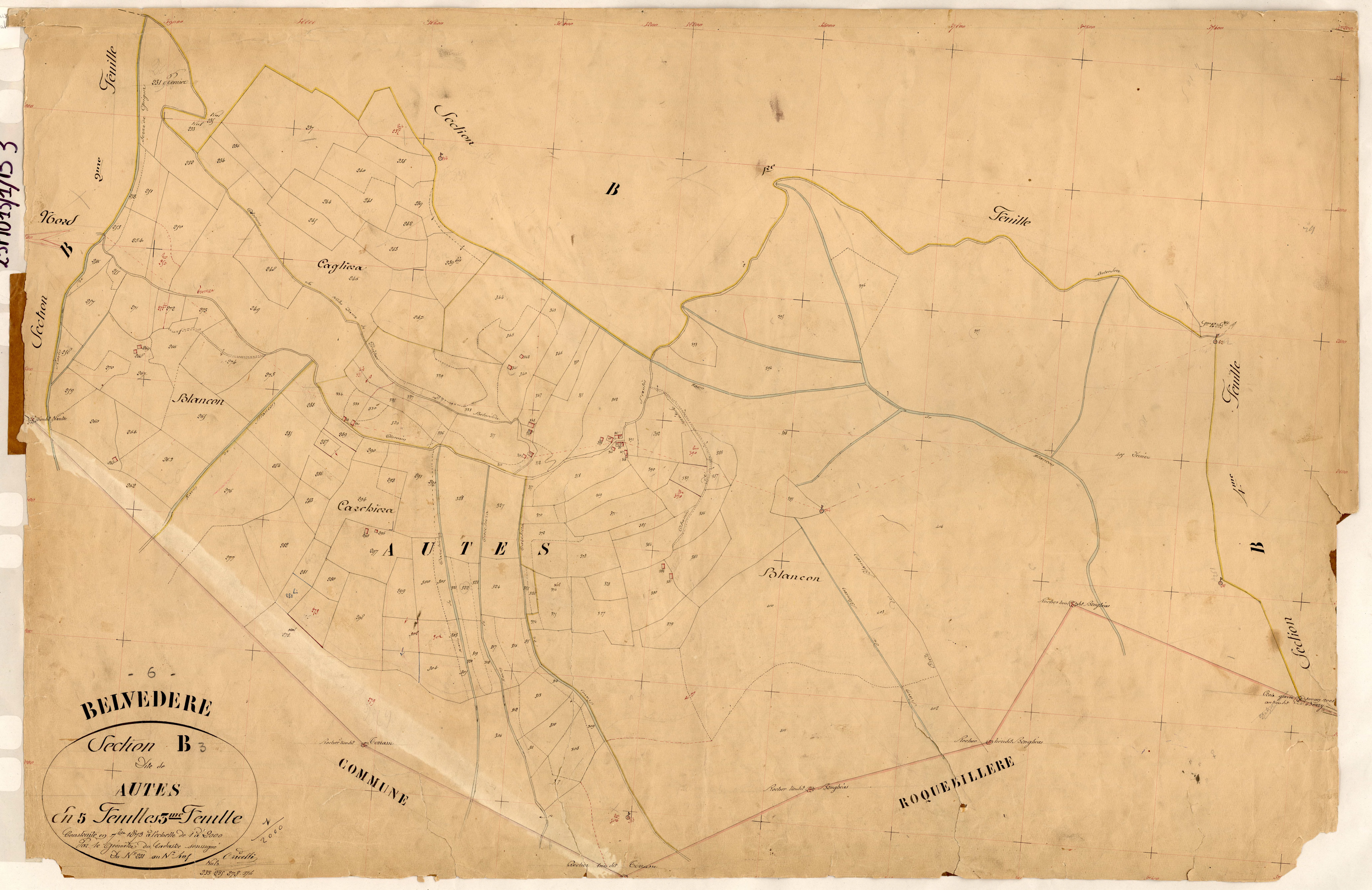 Autes. - Plan de section, B3