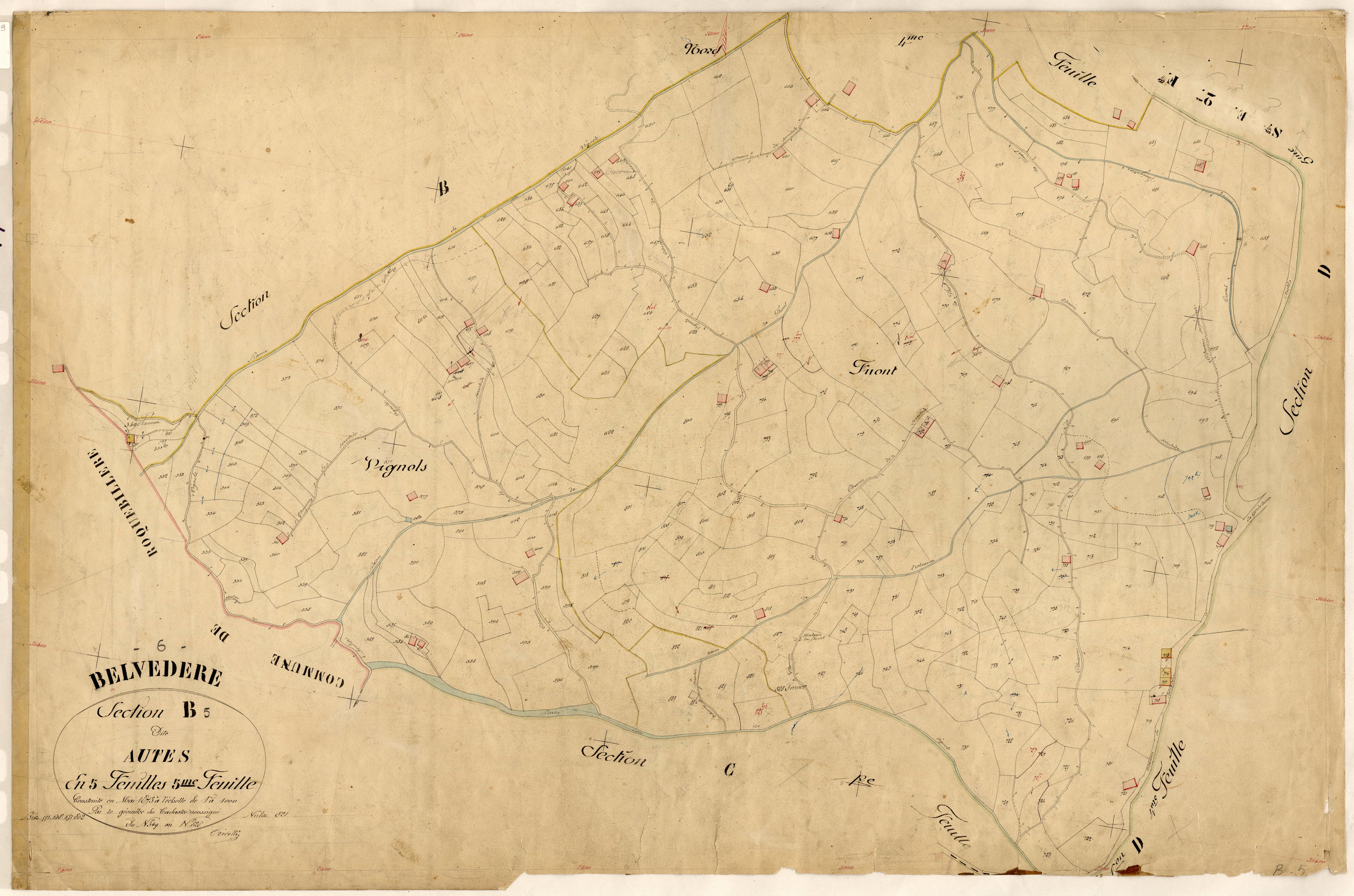 Autes. - Plan de section, B5