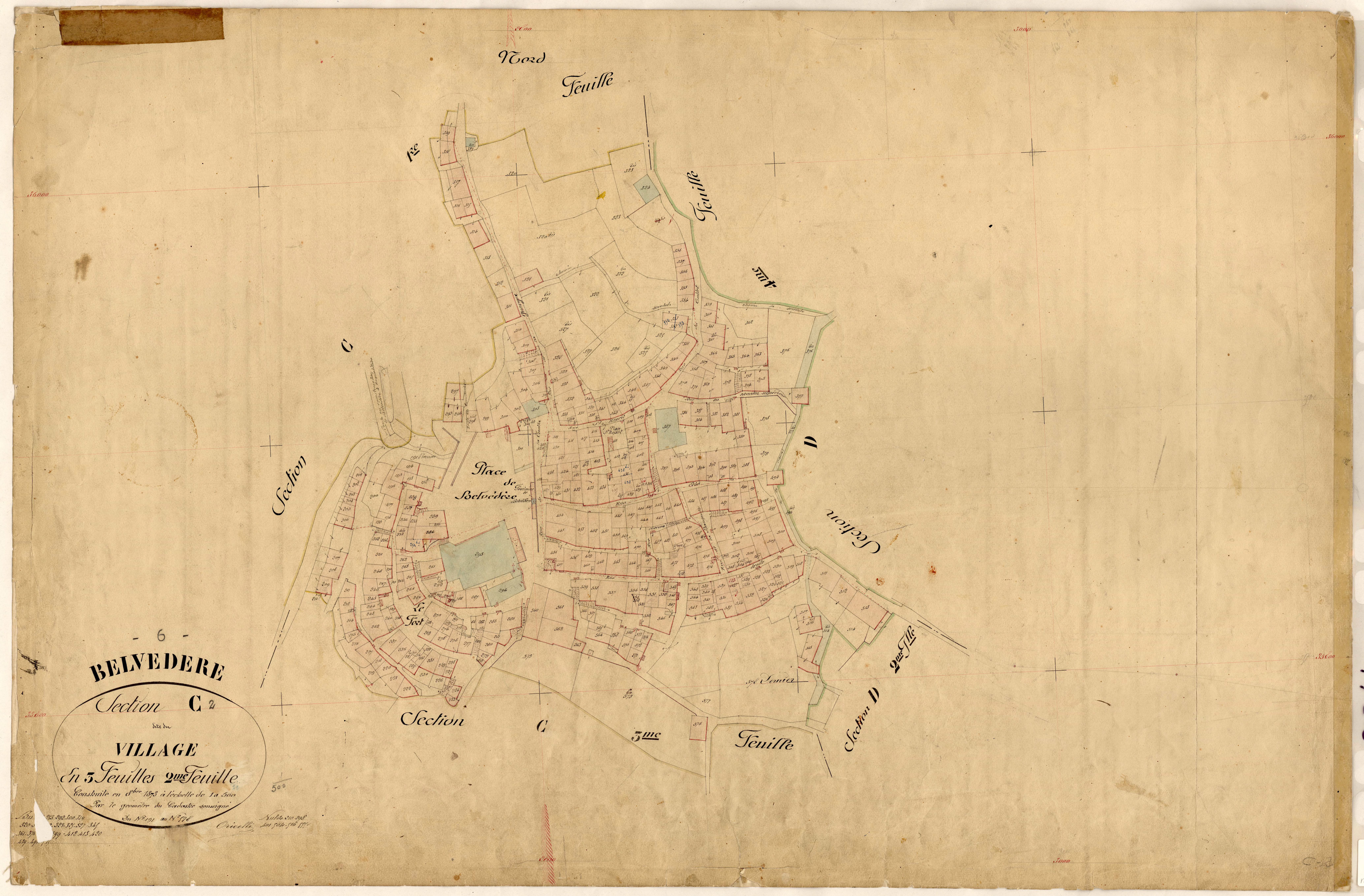 Village. - Plan de section, C2