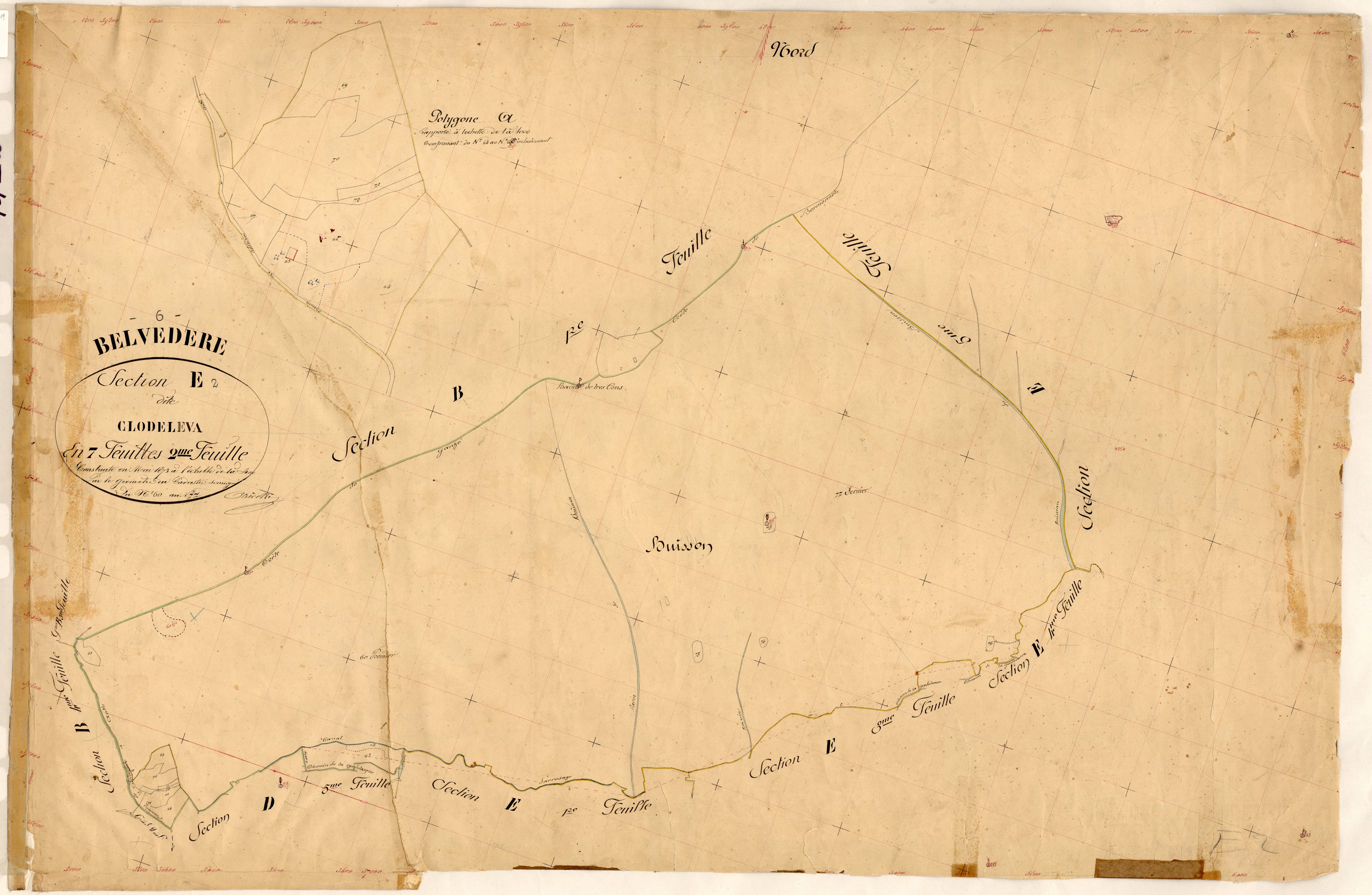 Clodeleva. - Plan de section, E2