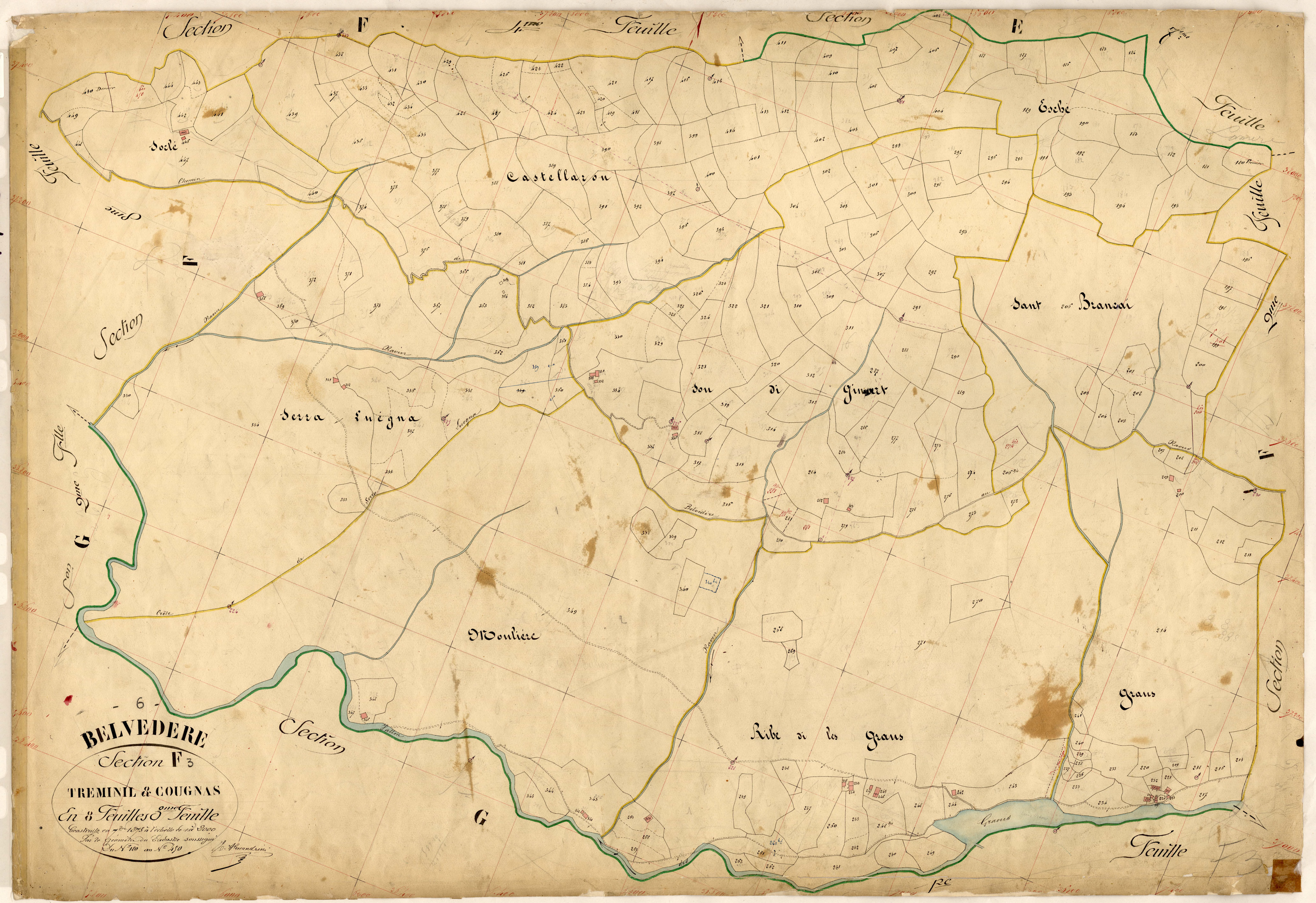 Treminil et Cougnas. - Plan de section, F3