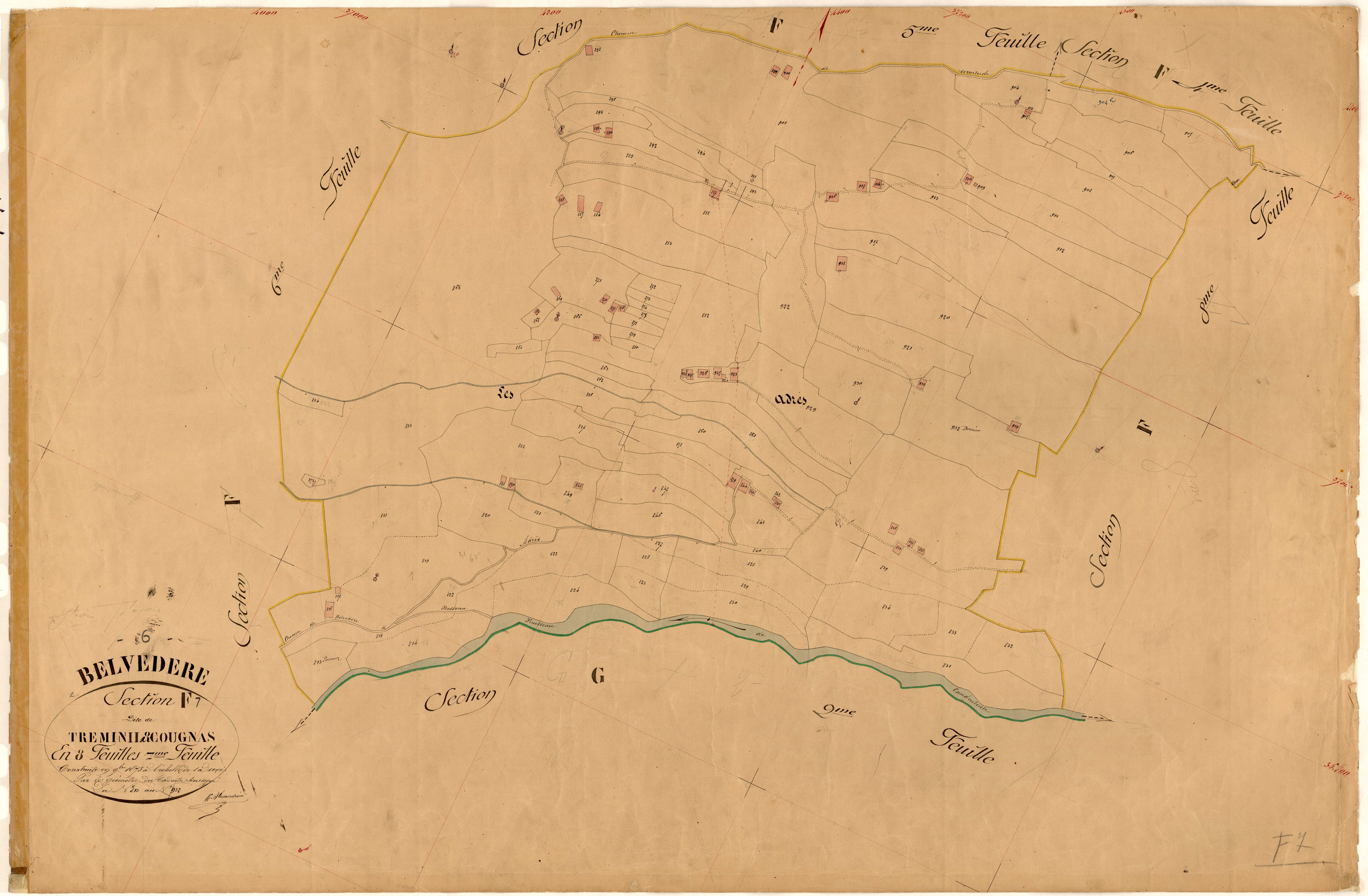 Treminil et Cougnas. - Plan de section, F7