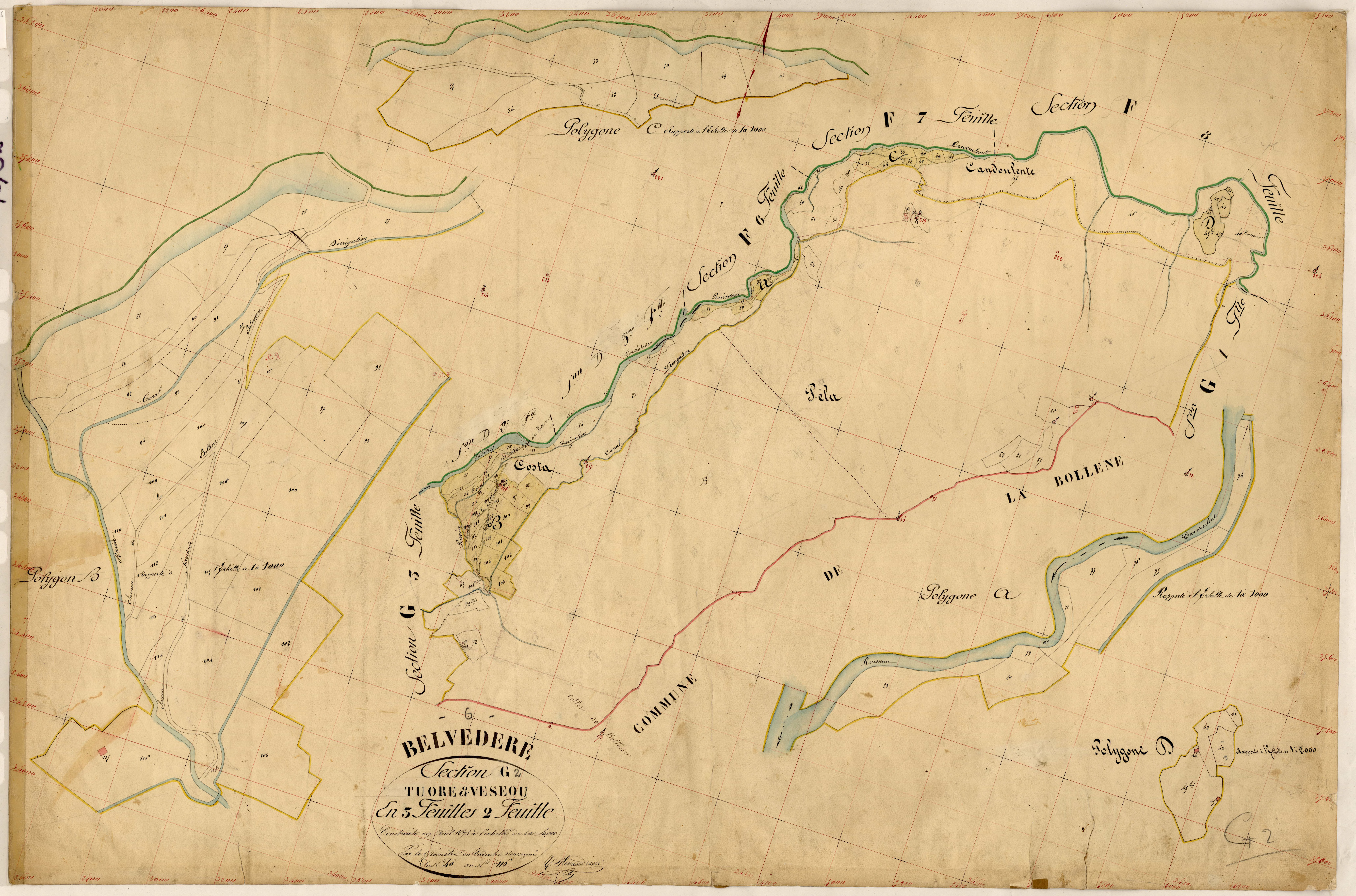 Tuore et Veseou. - Plan de section, G2