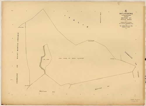 Plan de section, XIII