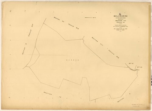Plan de section, VIII1