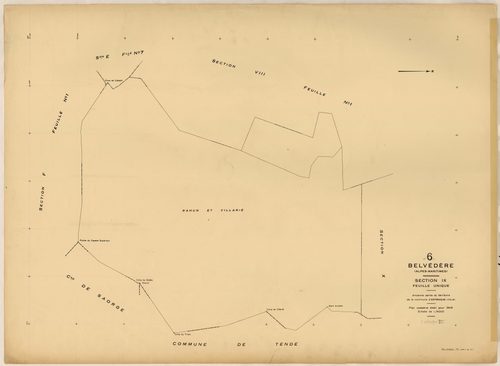 Plan de section, IX