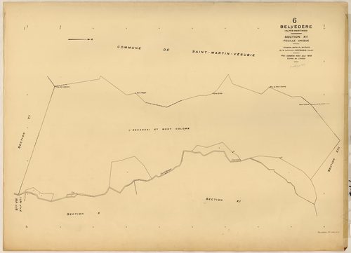 Plan de section, XII