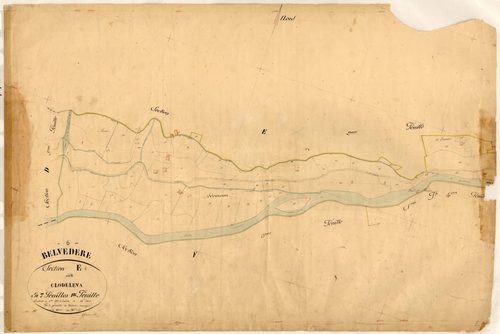Clodeleva. - Plan de section, E1