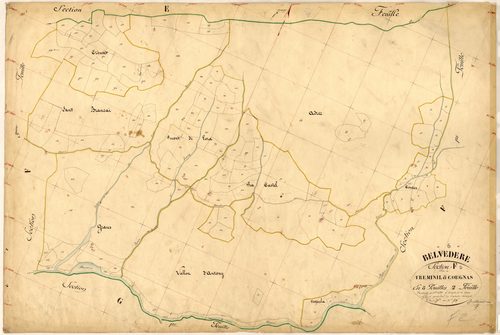 Treminil et Cougnas. - Plan de section, F2