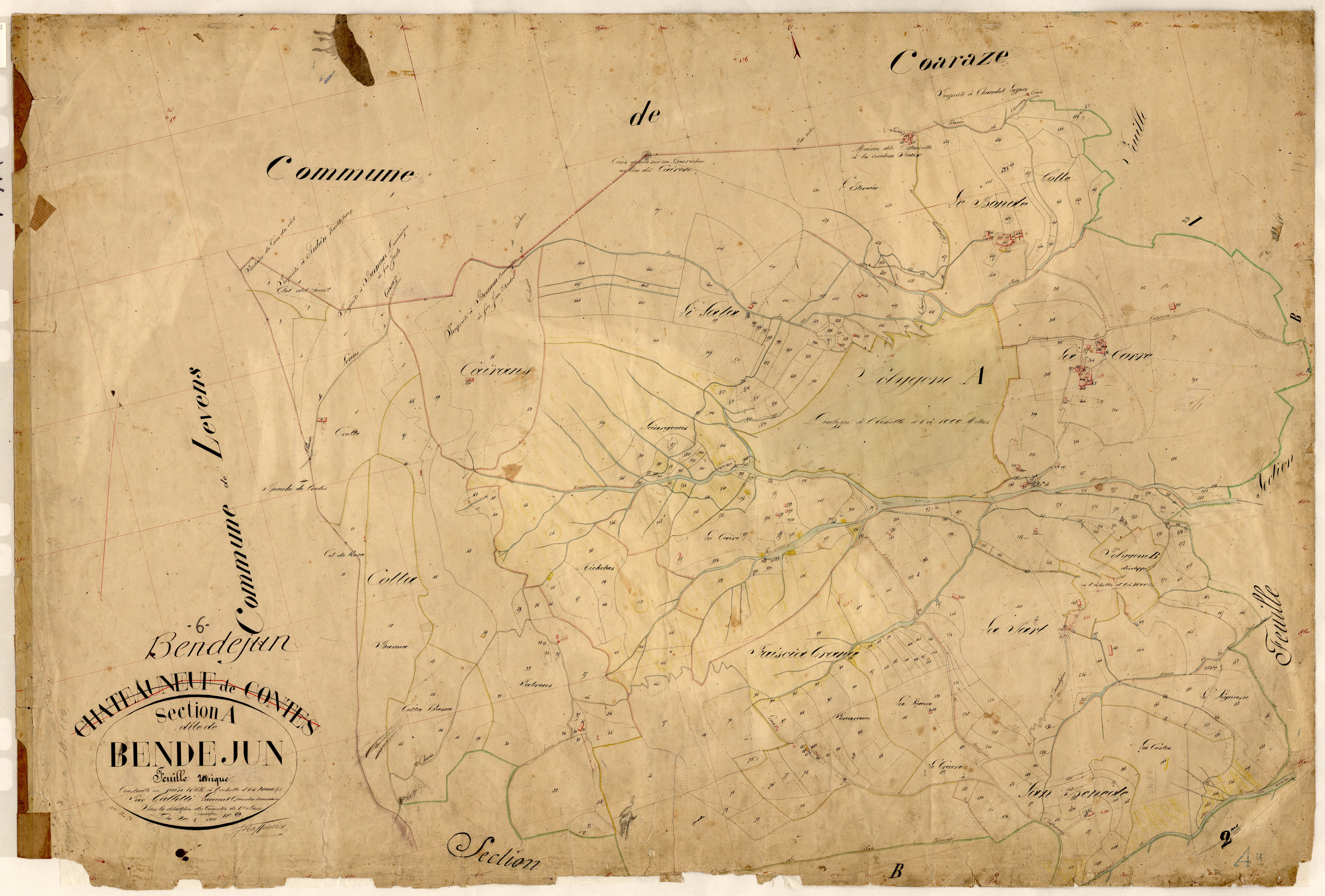 Bendejun. - Plan de section, A