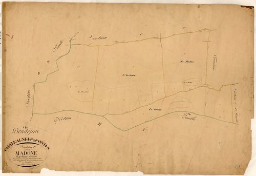 La Madone. - Plan de section, C1