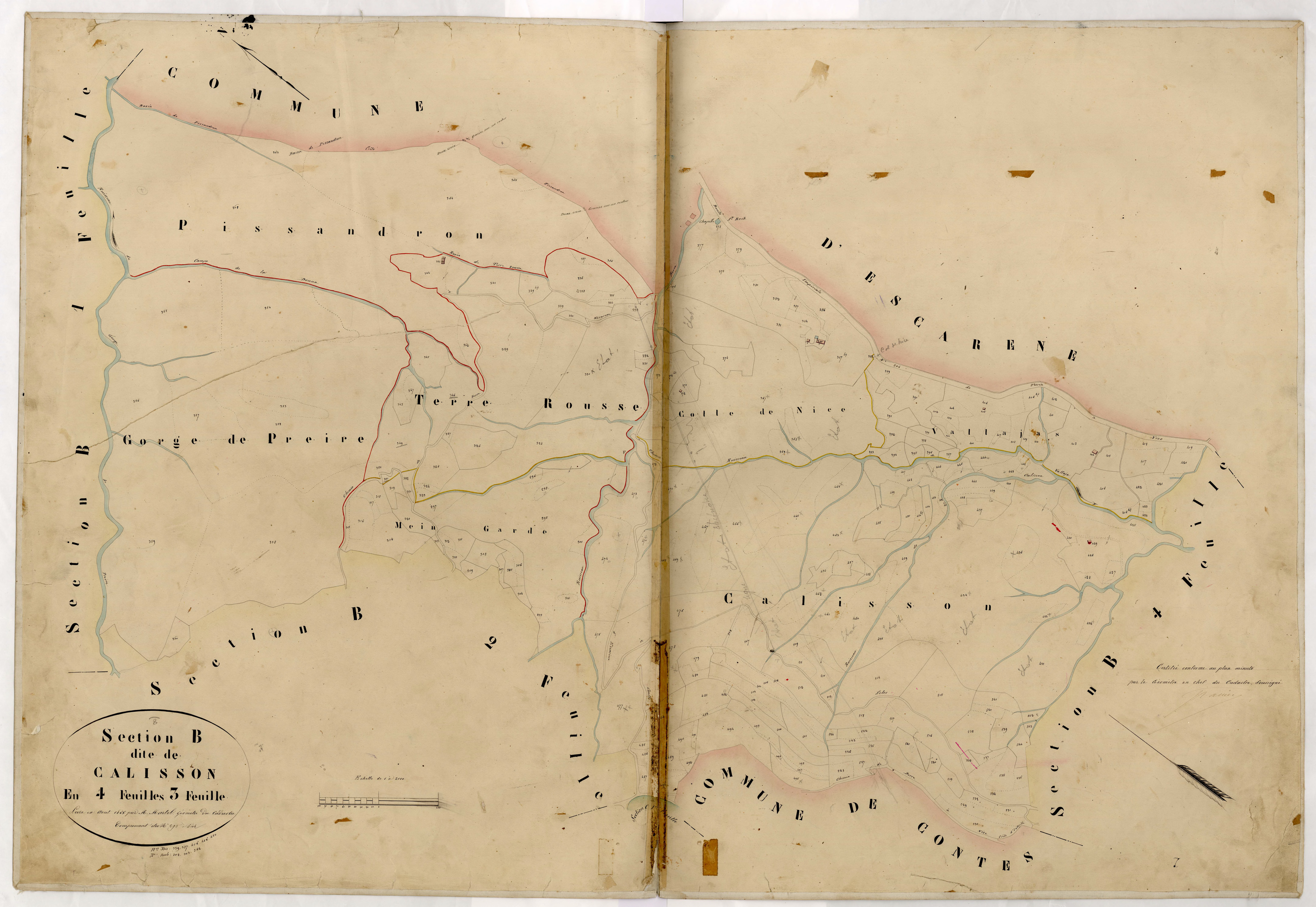 Calisson. - Plan de section, B3