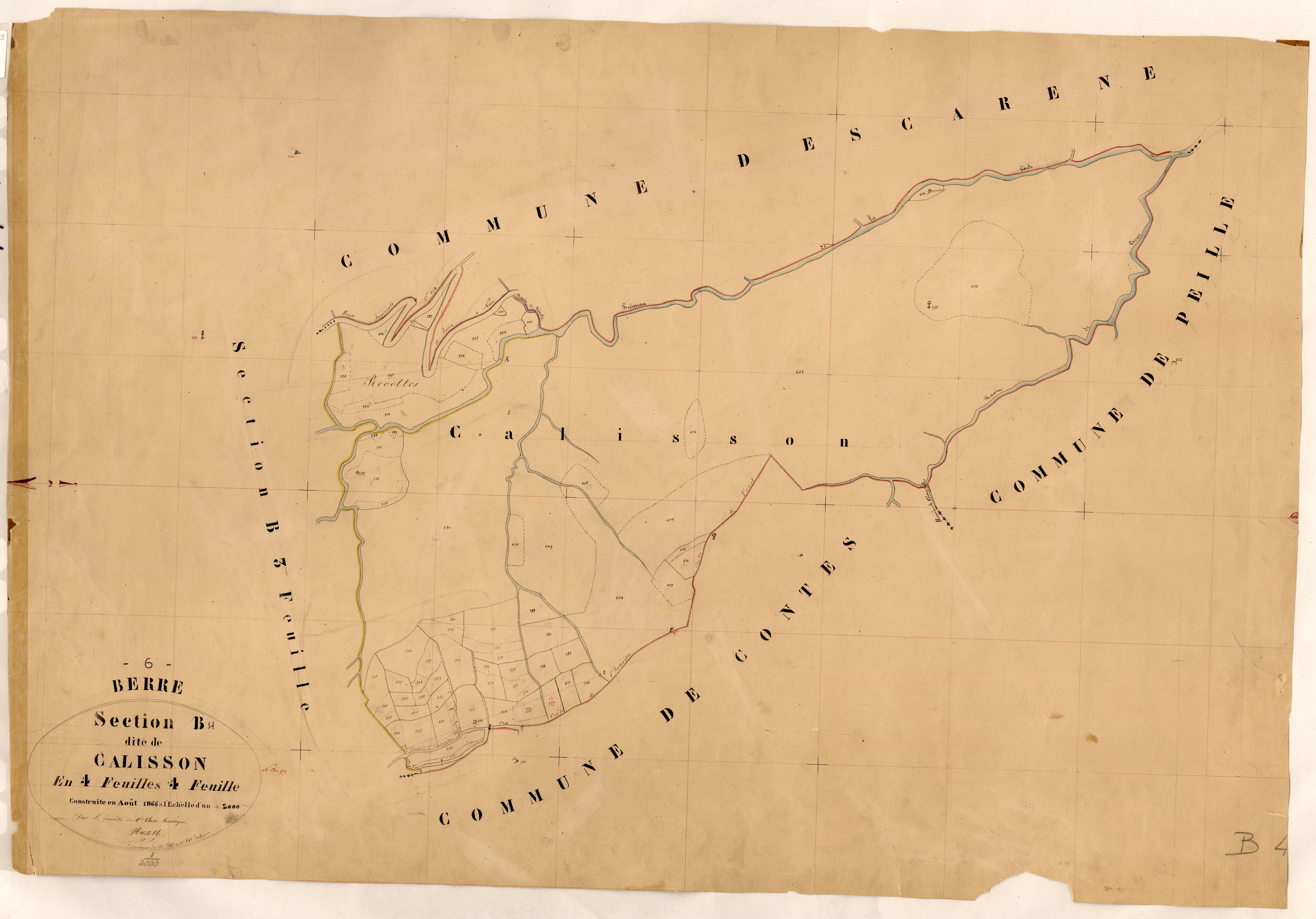 Calisson. - Plan de section, B4