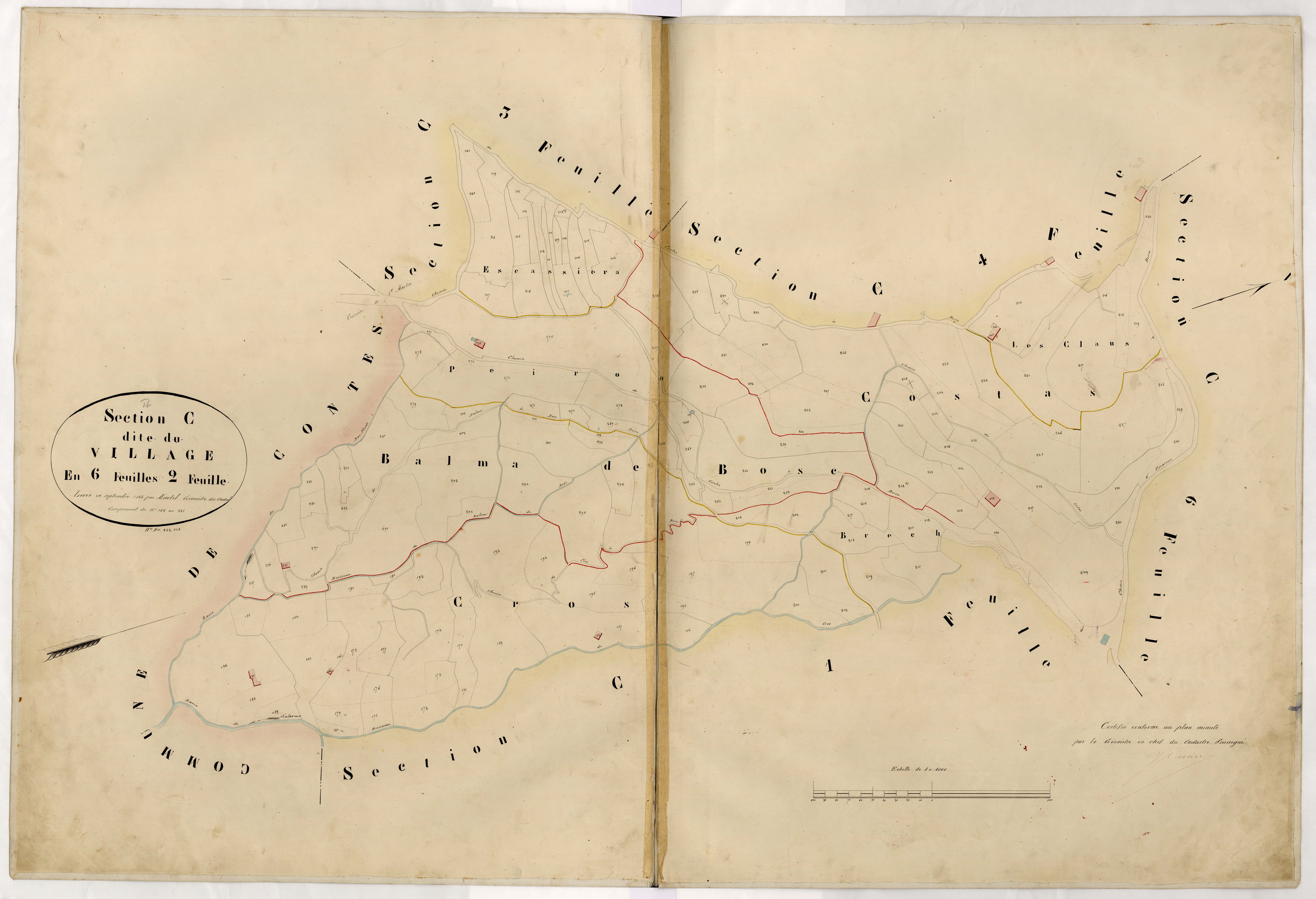 Village. - Plan de section, C2