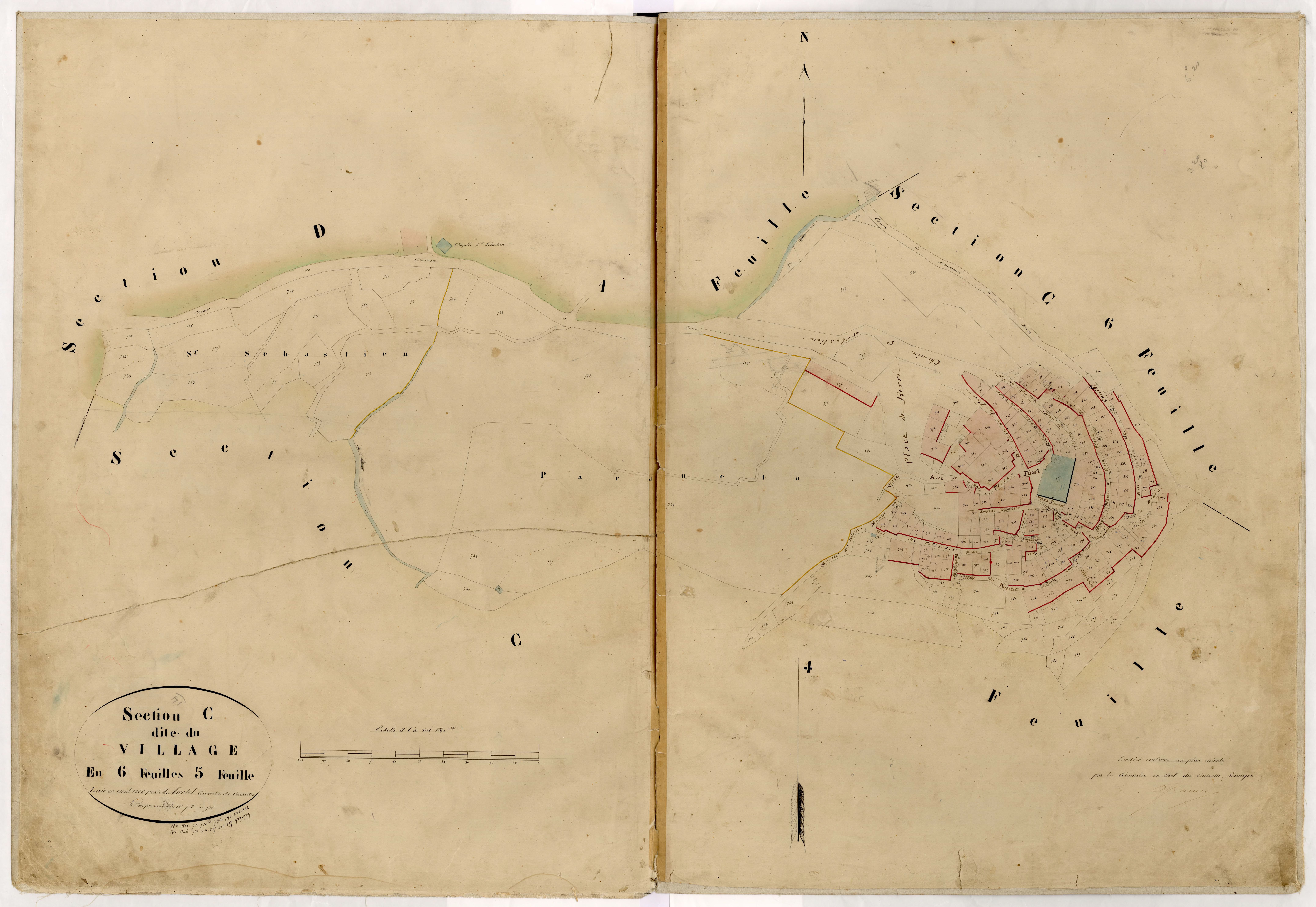 Village. - Plan de section, C5