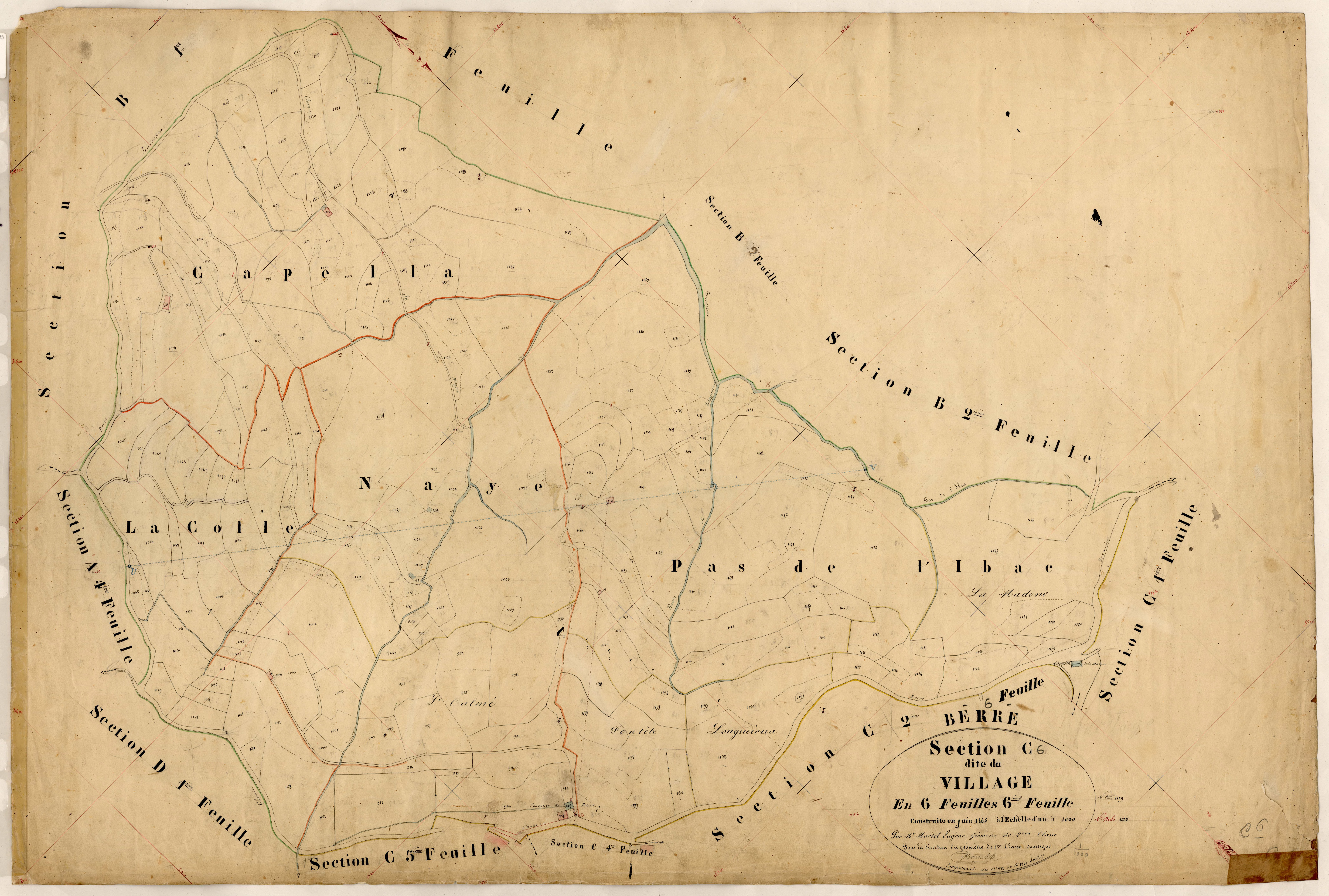 Village. - Plan de section, C6
