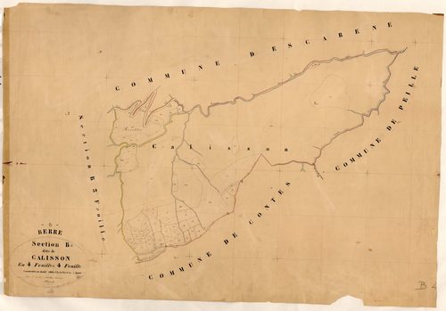 Calisson. - Plan de section, B4
