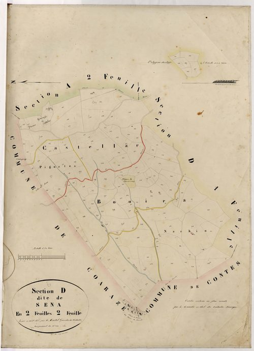 Sena. - Plan de section, D2