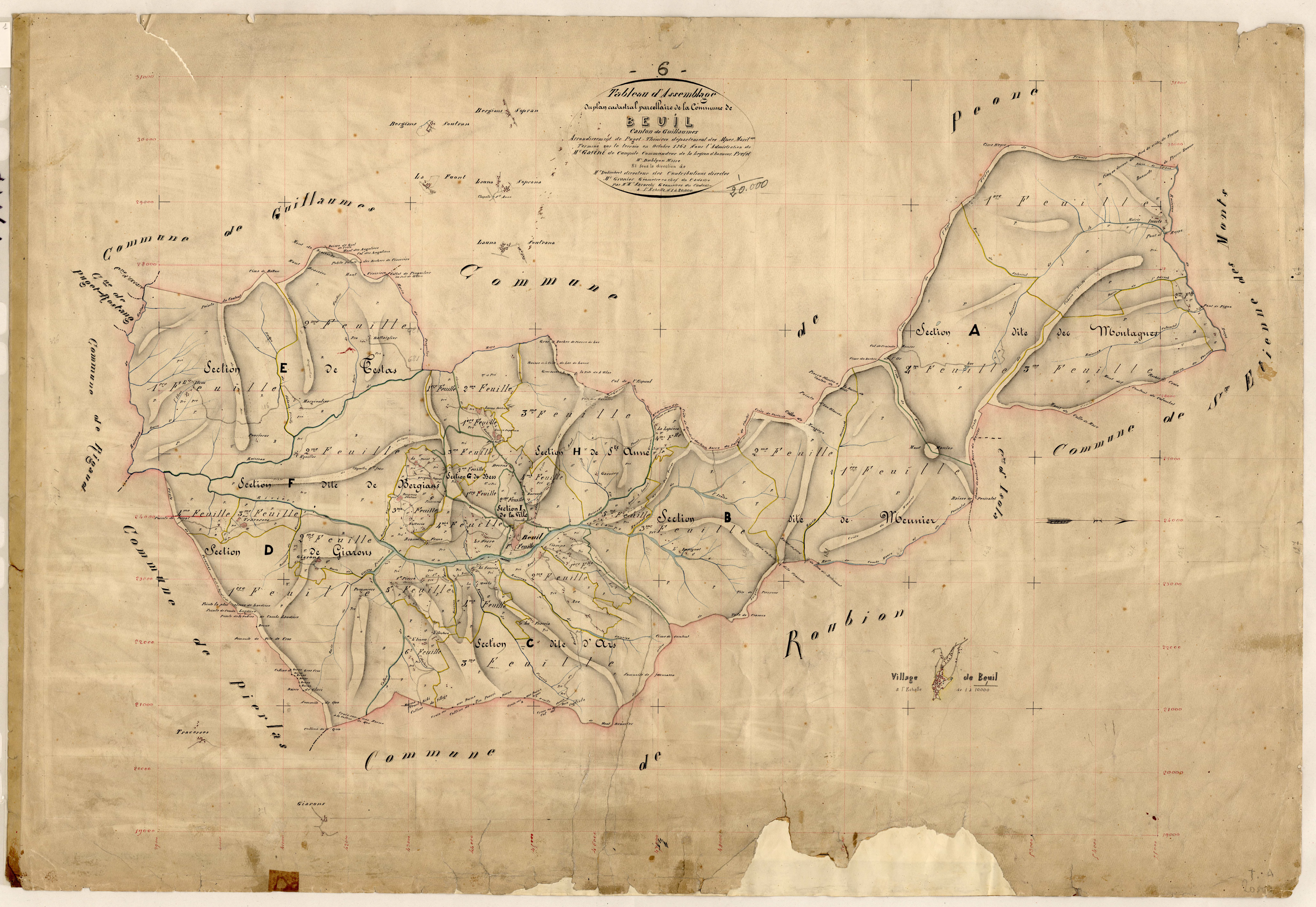Tableau d'assemblage. - TA