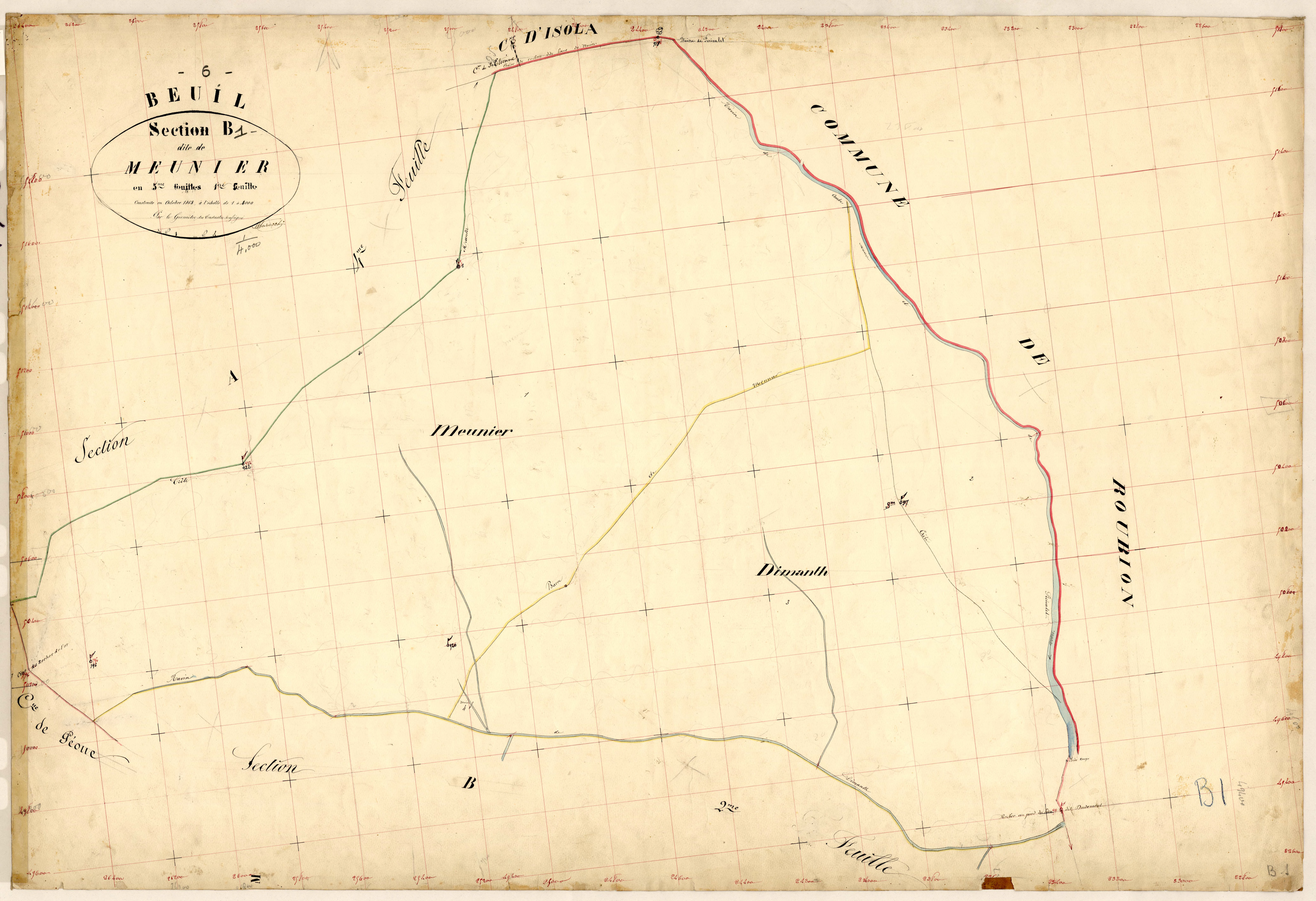 Meunier. - Plan de section, B1
