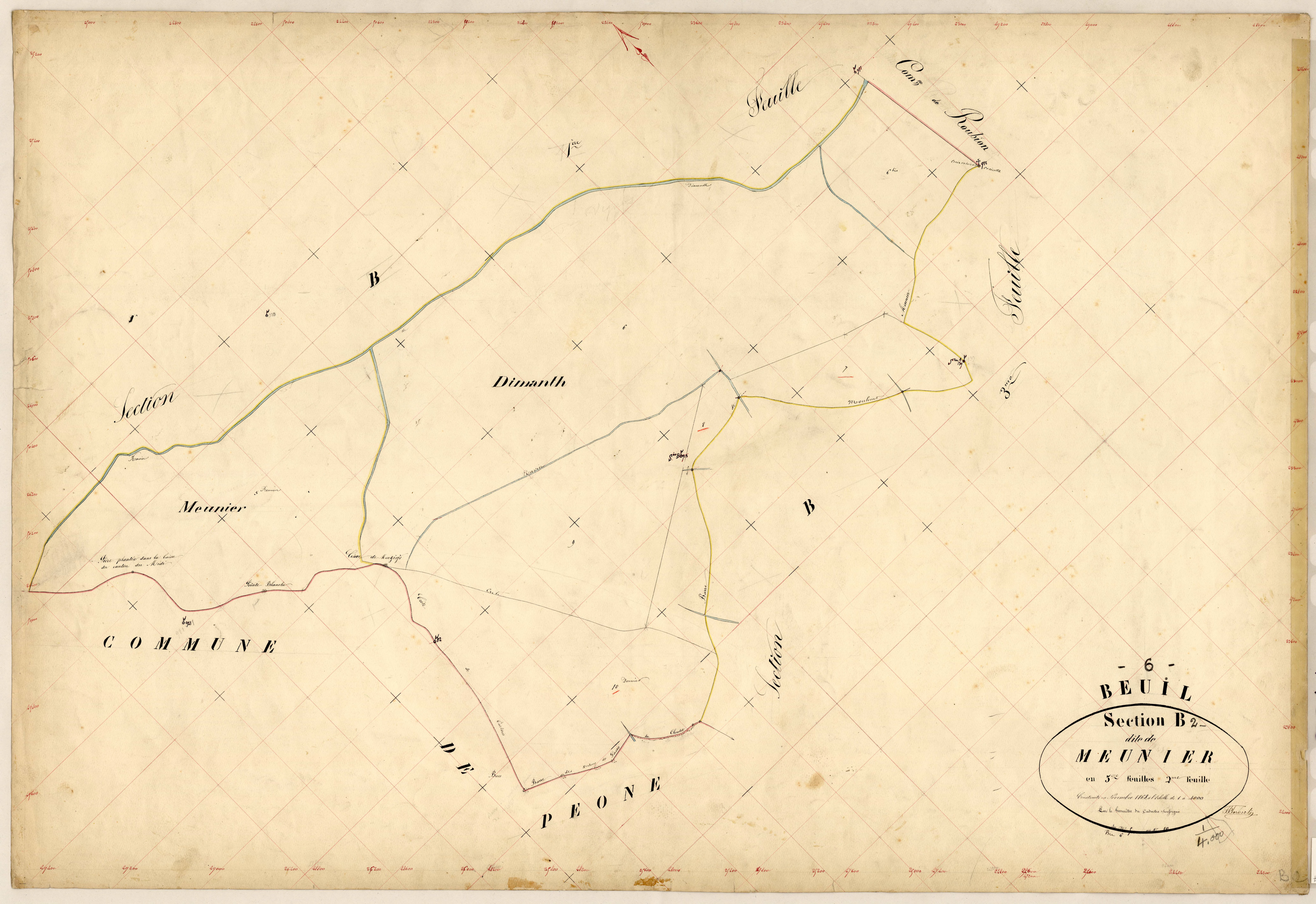 Meunier. - Plan de section, B2