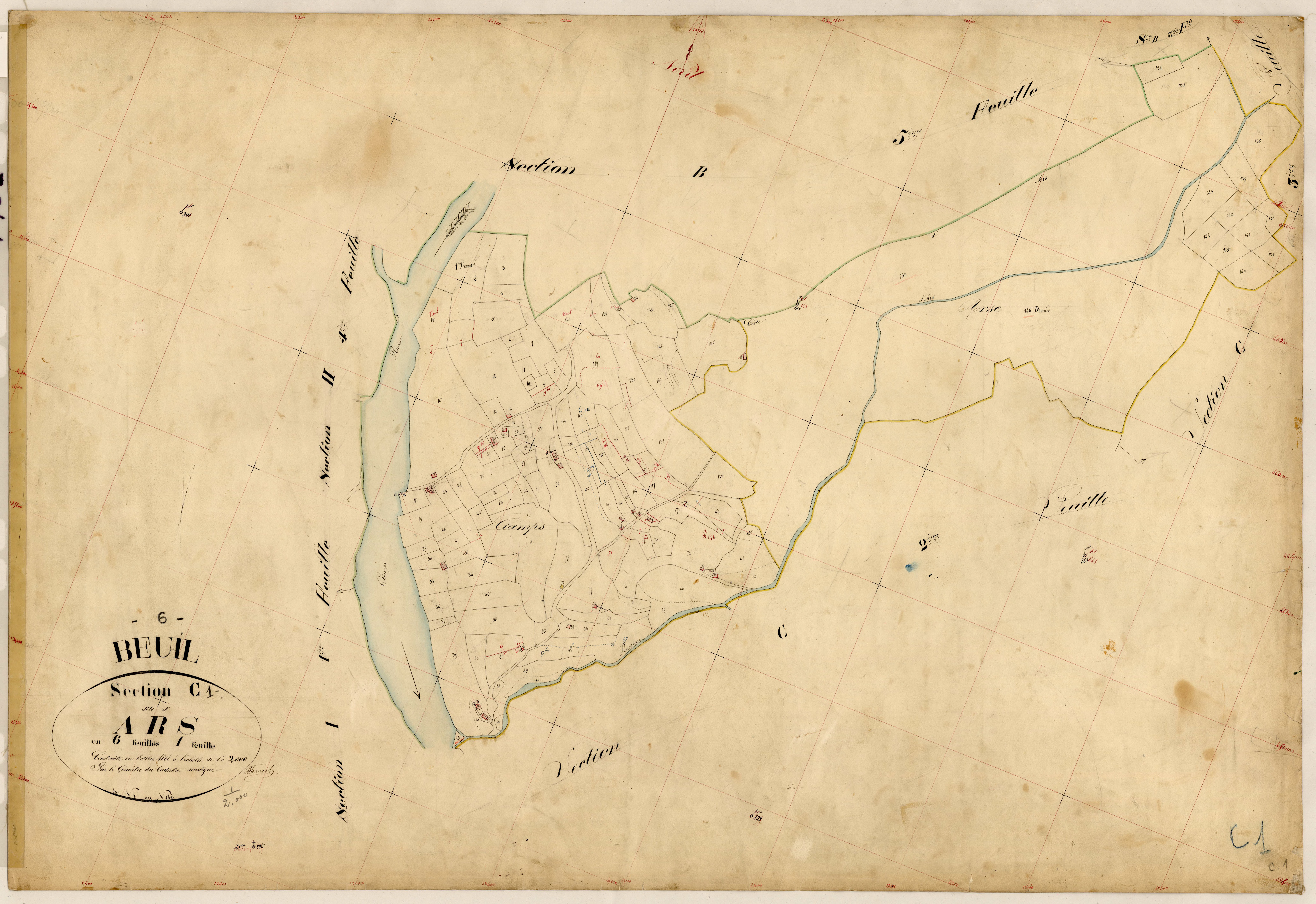 Ars. - Plan de section, C1