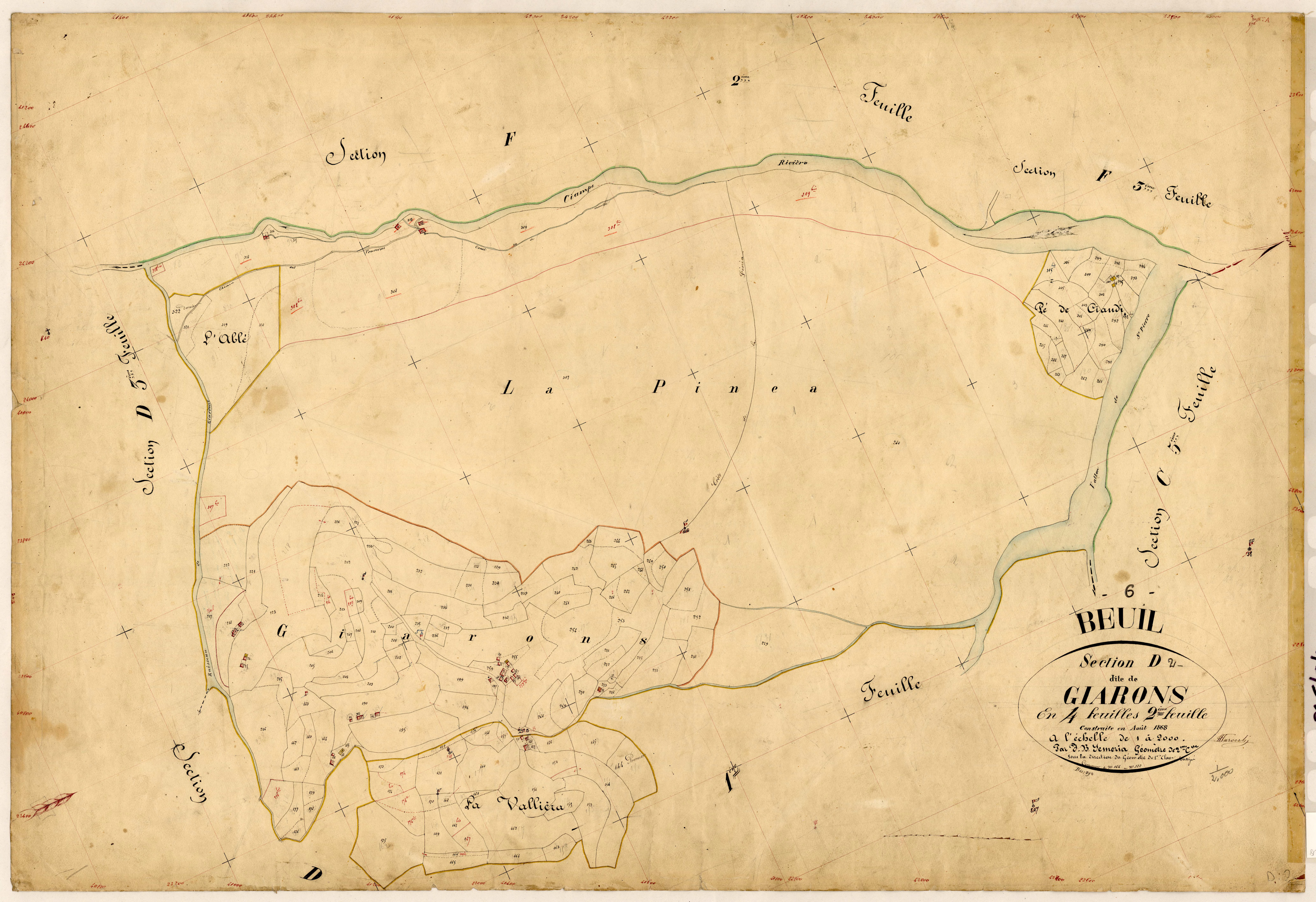 Giarons. - Plan de section, D2